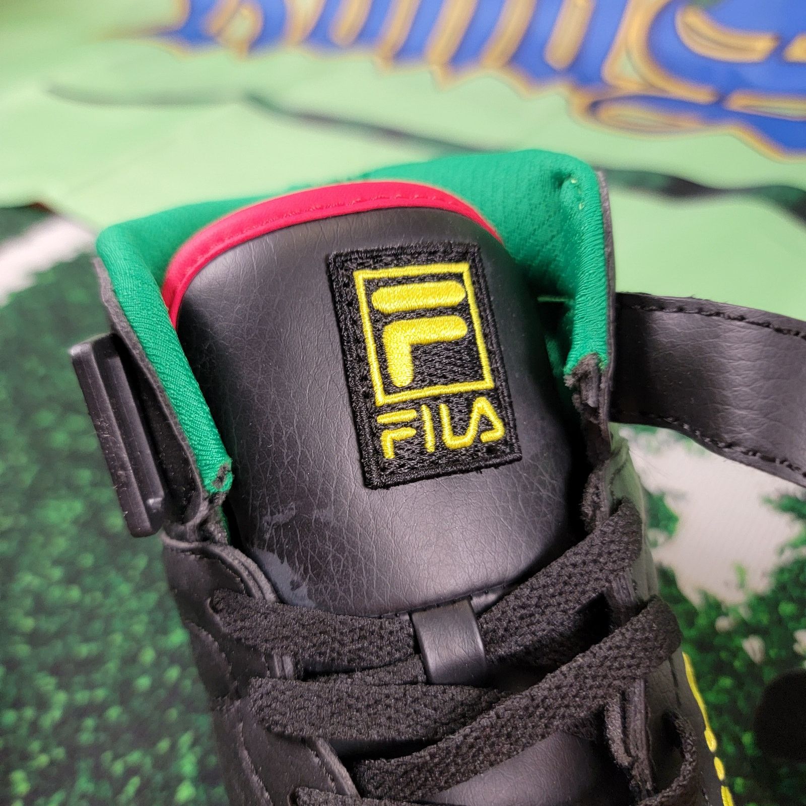 Fila FILA Vulc 13 Black/Green/Yellow/Red Mens Sz 9.5 Size US 9.5 / EU 42-43 - 6 Thumbnail