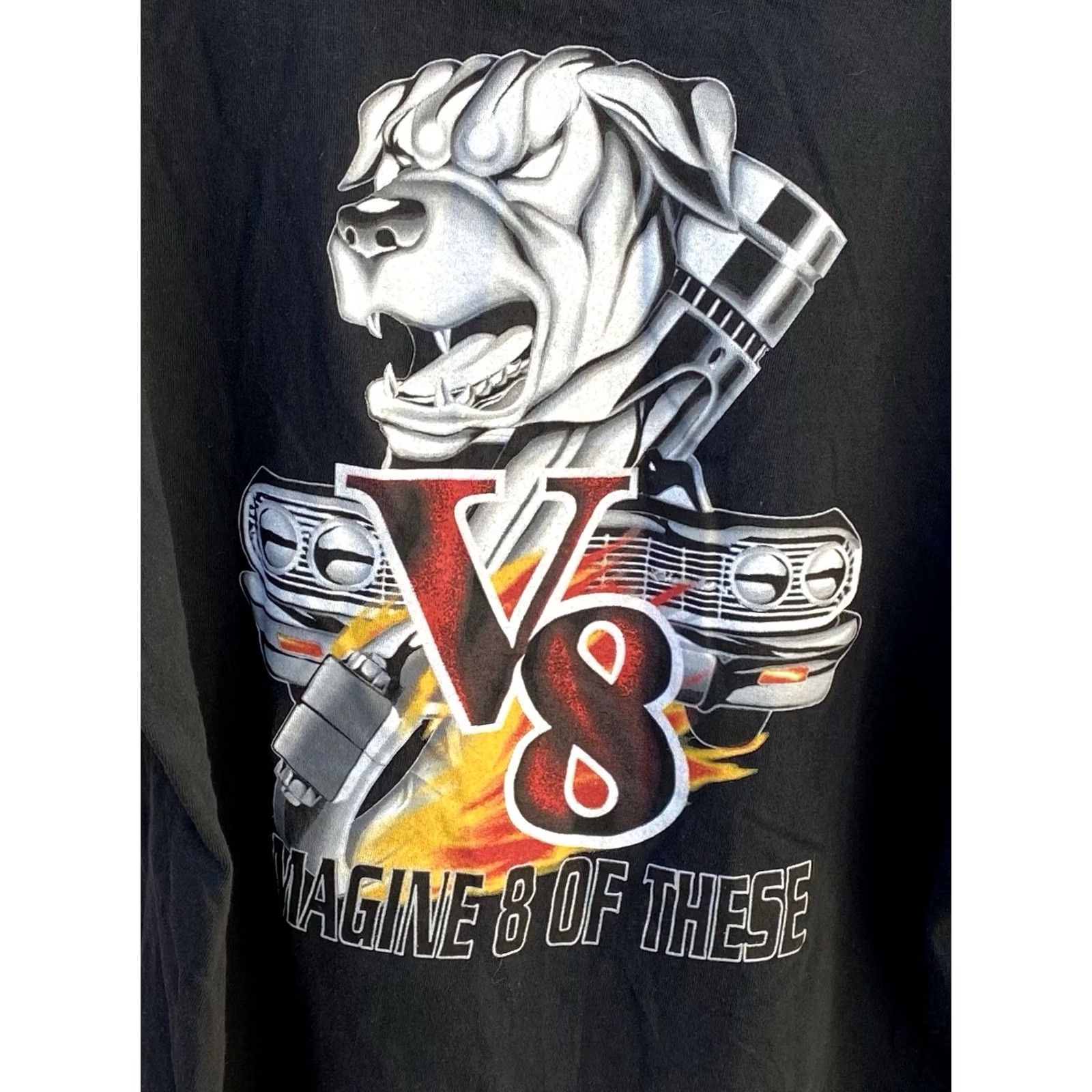 Vintage VINTAGE Top Dawg T-Shirt XL Black 90s Graphic Print Short Sleeve Mens Cotton Mid-to-Late 1990s Size US XL / EU 56 / 4 - 3 Thumbnail