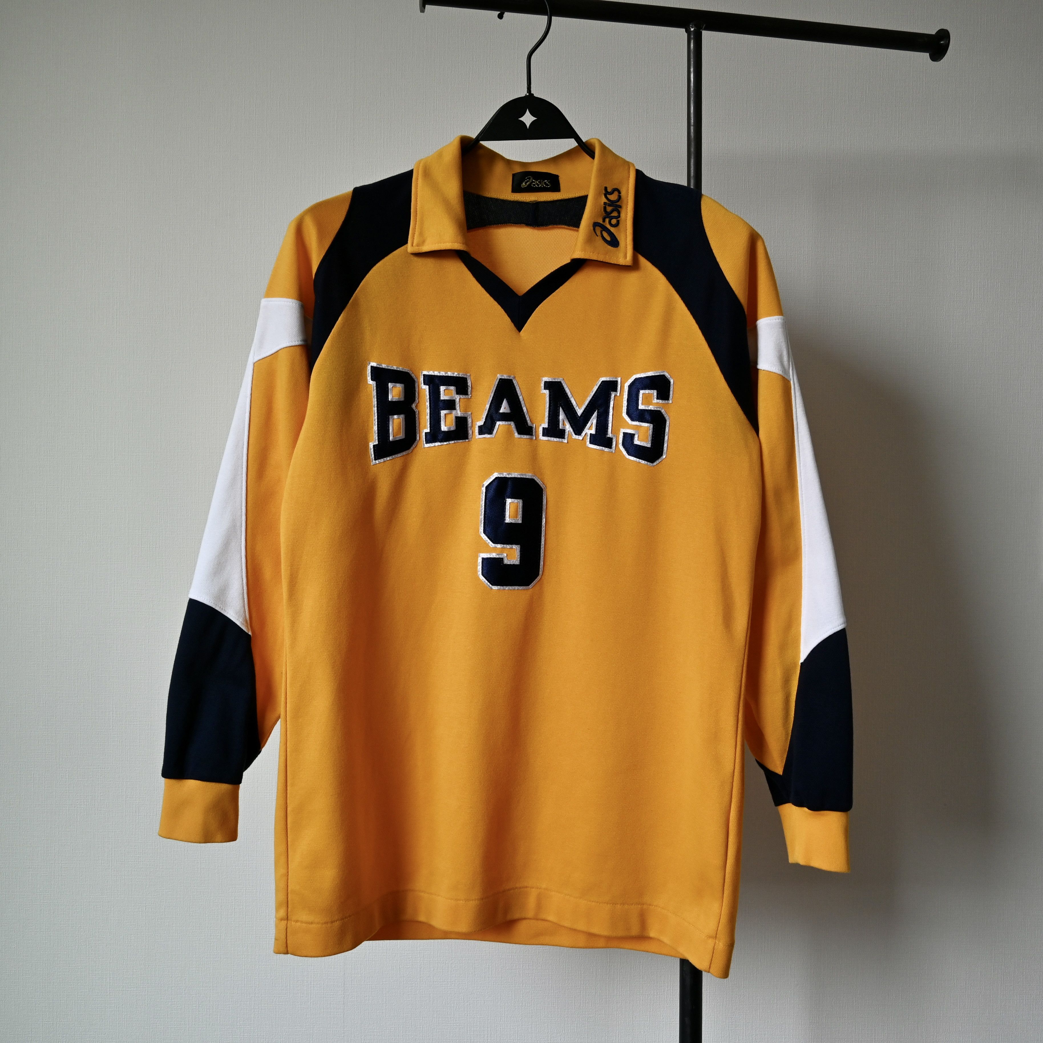 Asics VTG 1990s ASICS "BEAMS" logo succer jersey, made in Japan Size US M / EU 48-50 / 2 - 2 Thumbnail