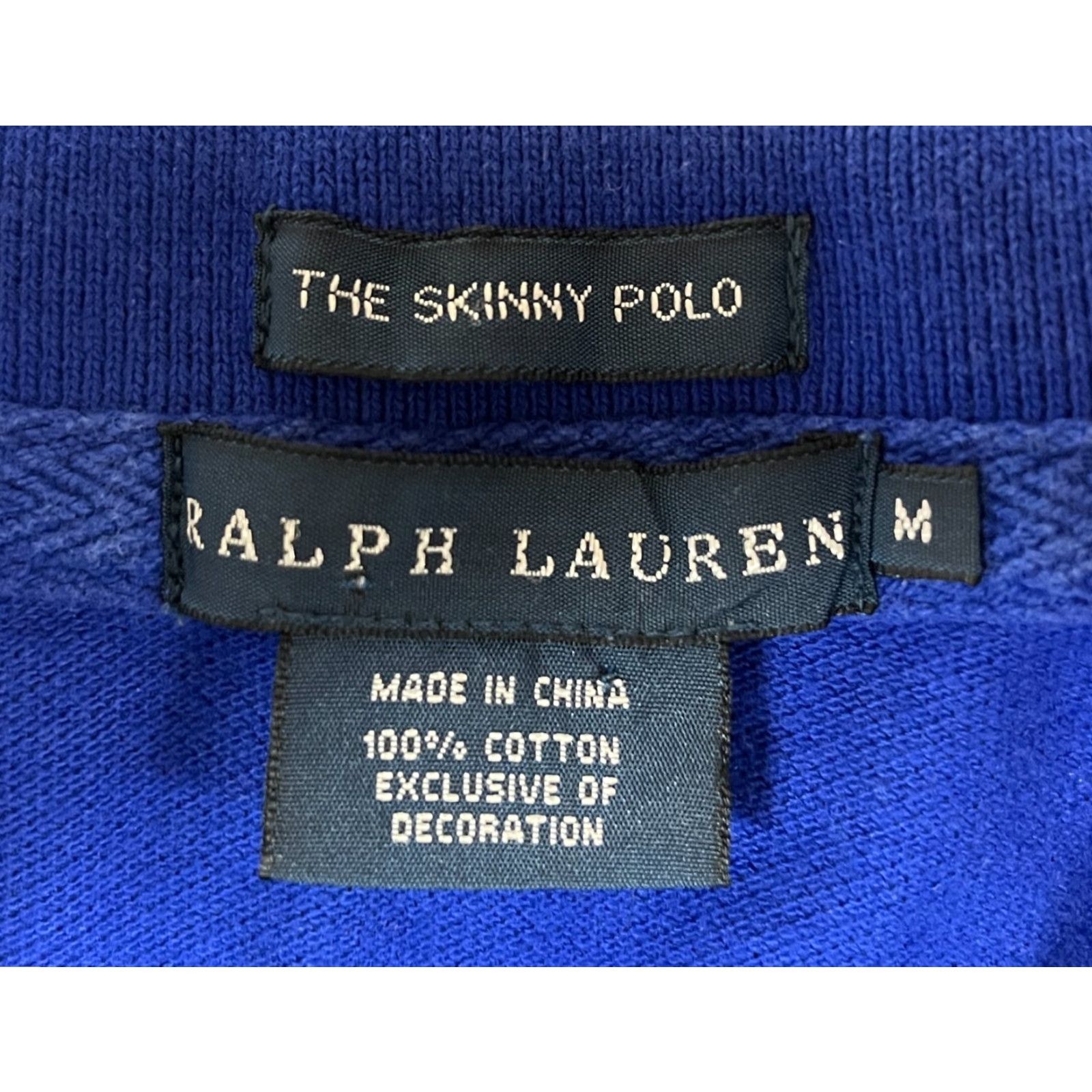 Ralph Lauren Ralph Lauren Women's The Skinny Polo Shirt Long Sleeve Embroidered Sz M Blue Polo Regular Women’s XS? Size M / US 6-8 / IT 42-44 - 7 Thumbnail