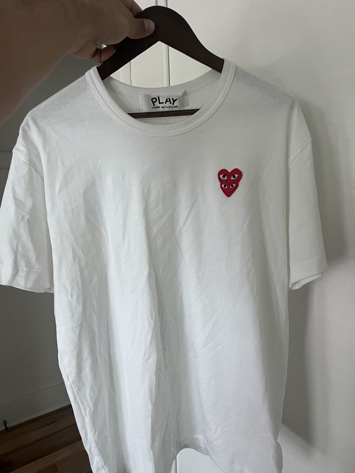 Comme des Garcons COMMES DES GARÇONS PLAY Double Heart T-Shirt Size US XXL / EU 58 / 5 - 1 Thumbnail