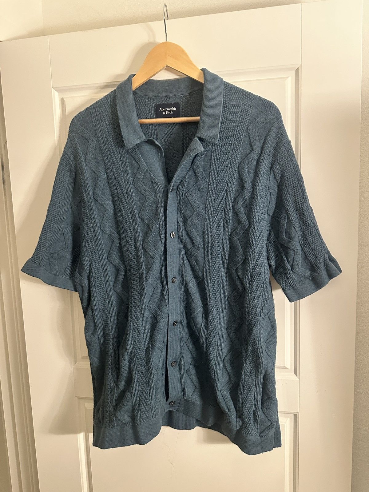 Abercrombie & Fitch Abercrombie Knitted Polo Size US L / EU 52-54 / 3 - 1 Thumbnail