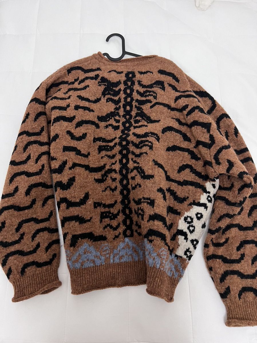 Kapital Kapital tiger wool knitwear crew sweater Size US L / EU 52-54 / 3 - 1 Thumbnail