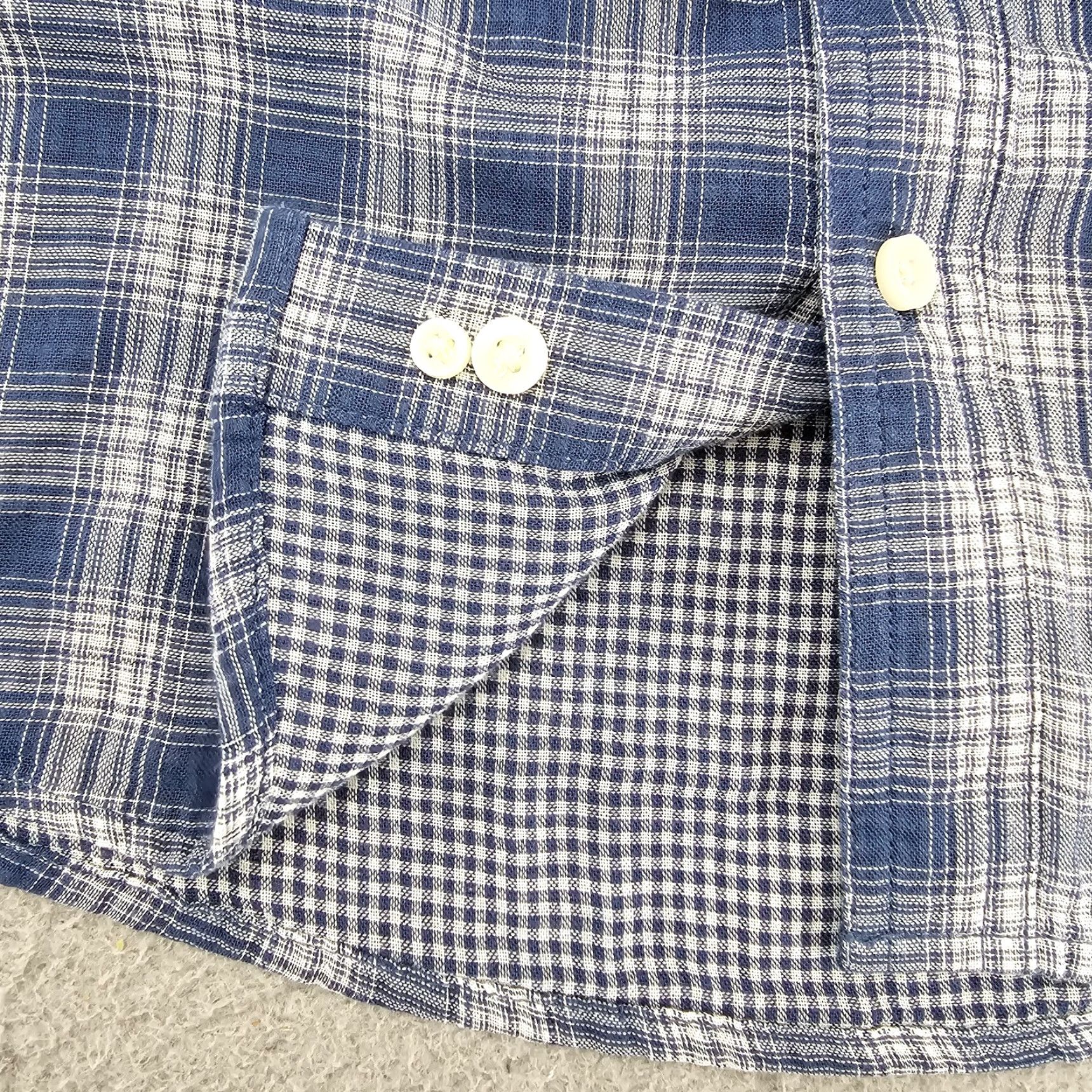 Vintage Goodfellow Shirt Womens Size Small Navy Plaid Flannel Long Sleeve Button Up Size S / US 4 / IT 40 - 6 Thumbnail
