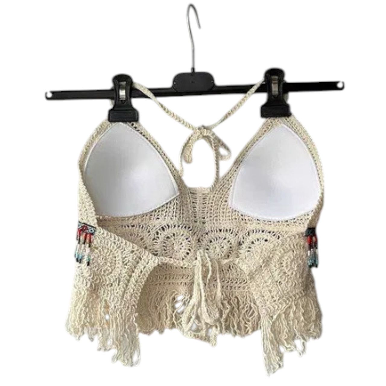 Other boho crochet crop halter top sz M Size M / US 6-8 / IT 42-44 - 2 Thumbnail