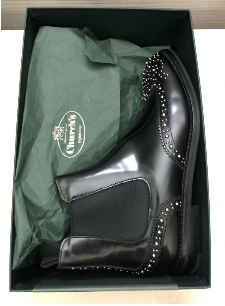 Church's Church's 🇮🇹 Ketsby Met Stud Embellish Chelsea Boots 40.5 NEW Size US 10.5 / IT 40.5 - 4 Thumbnail
