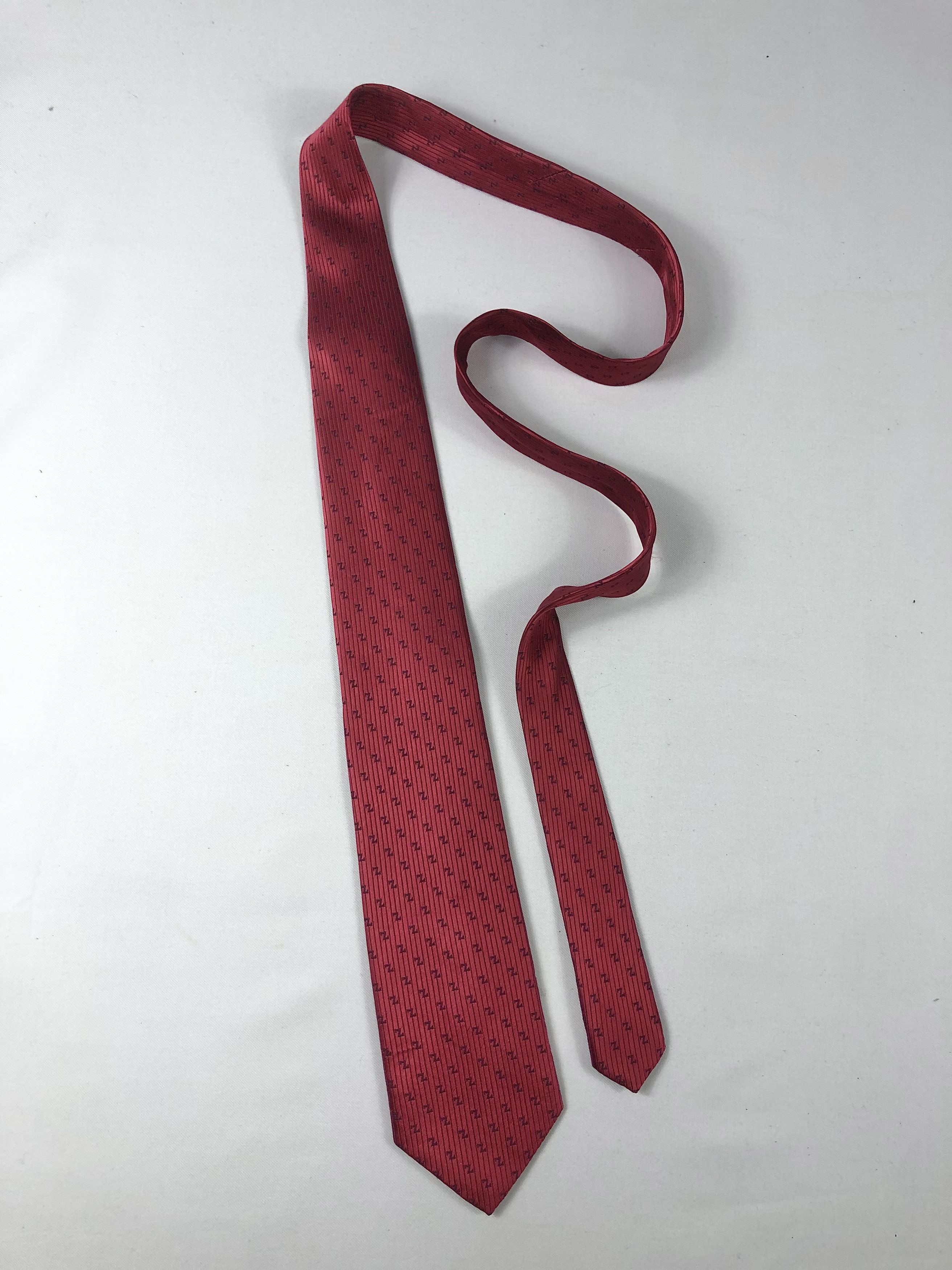 Ermenegildo Zegna Rare Ermenegildo Zegna Monogram Silk Tie Made in Italy Size ONE SIZE - 2 Thumbnail
