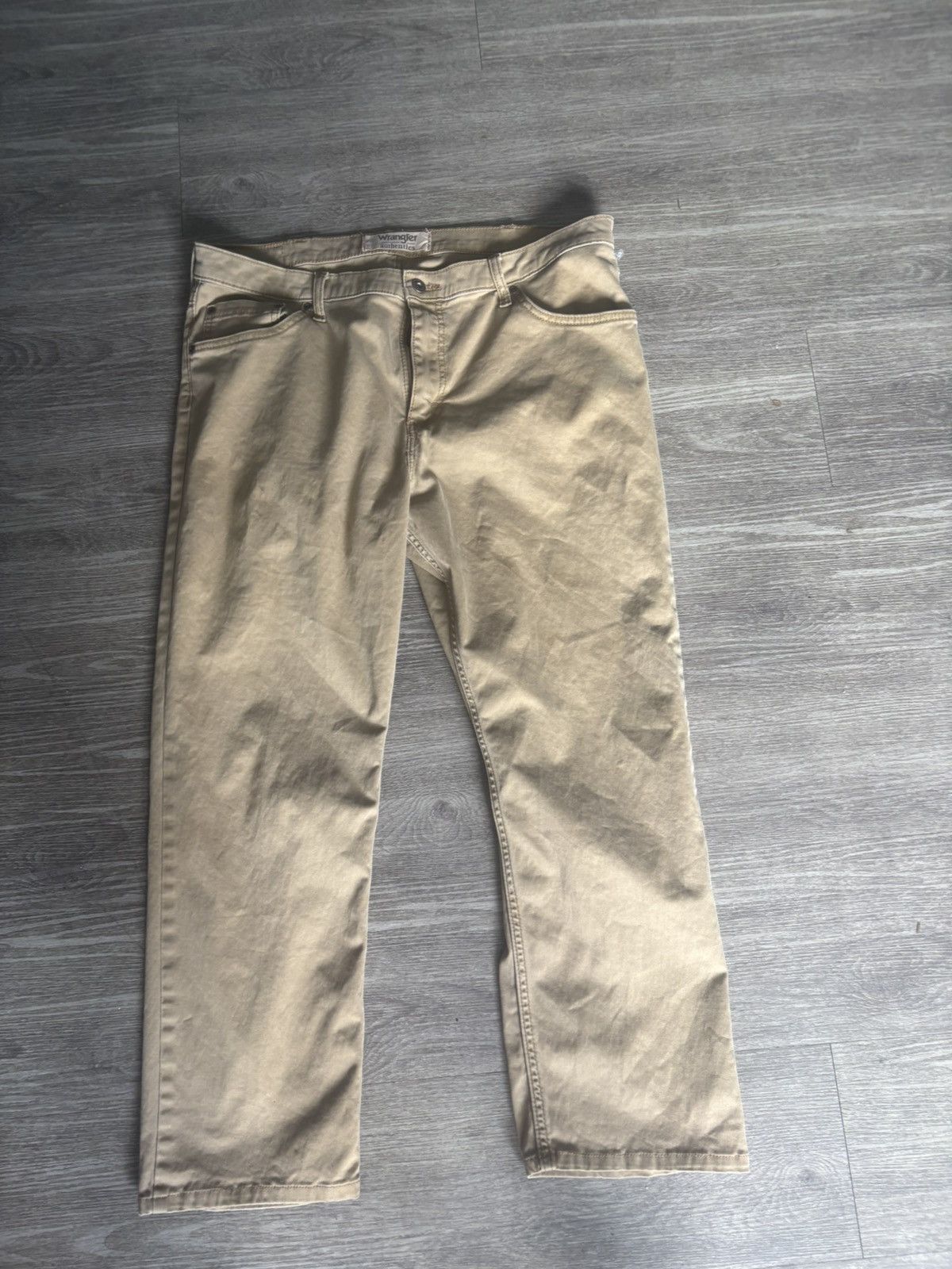 Wrangler Wrangler Authentics Beige Casual Straight Stretch Size 36x30 Size US 36 / EU 52 - 5 Thumbnail