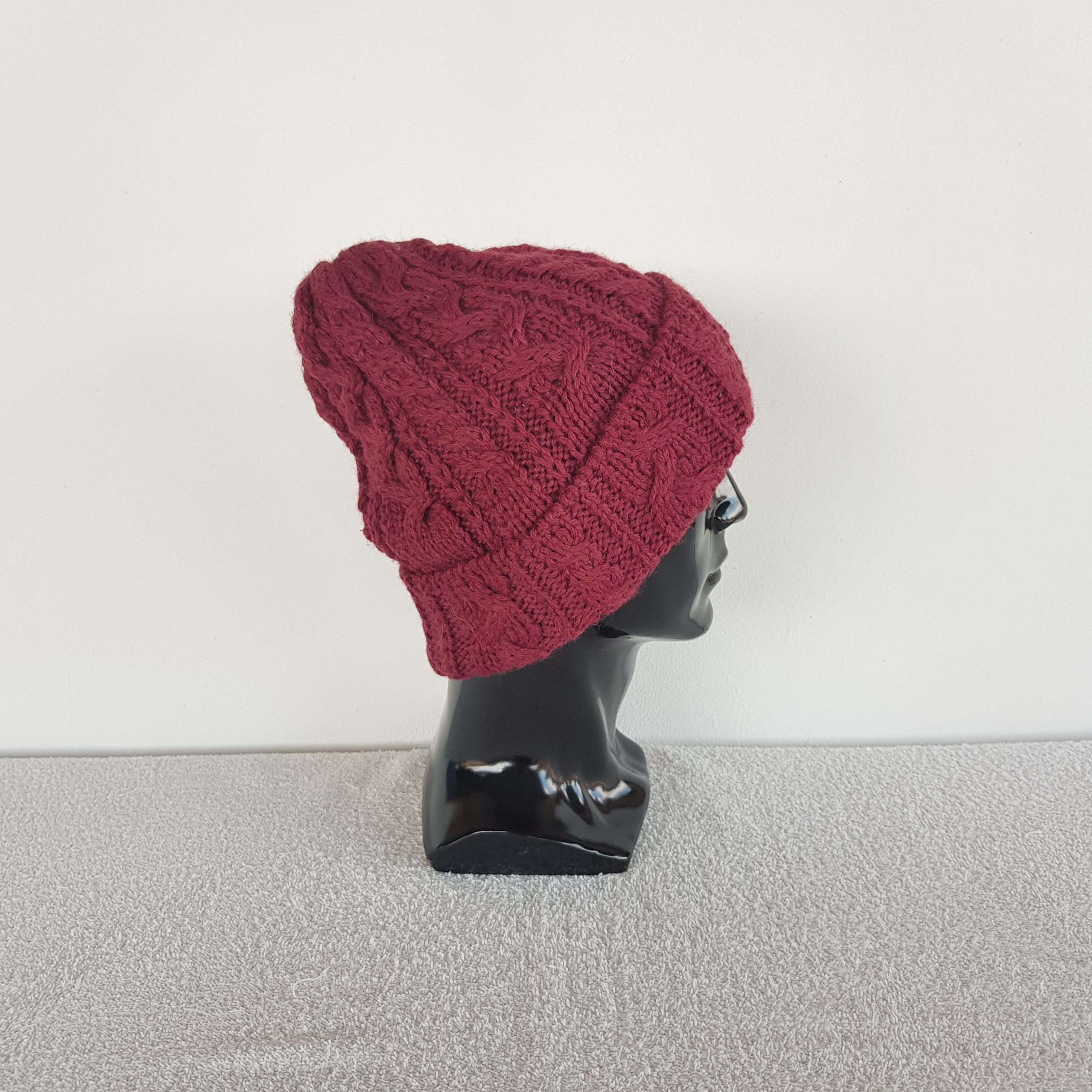 Japanese Brand Vintage Japanese Beanie Fair Isle Ribbed Knit Snow Caps Hats Size ONE SIZE - 3 Thumbnail
