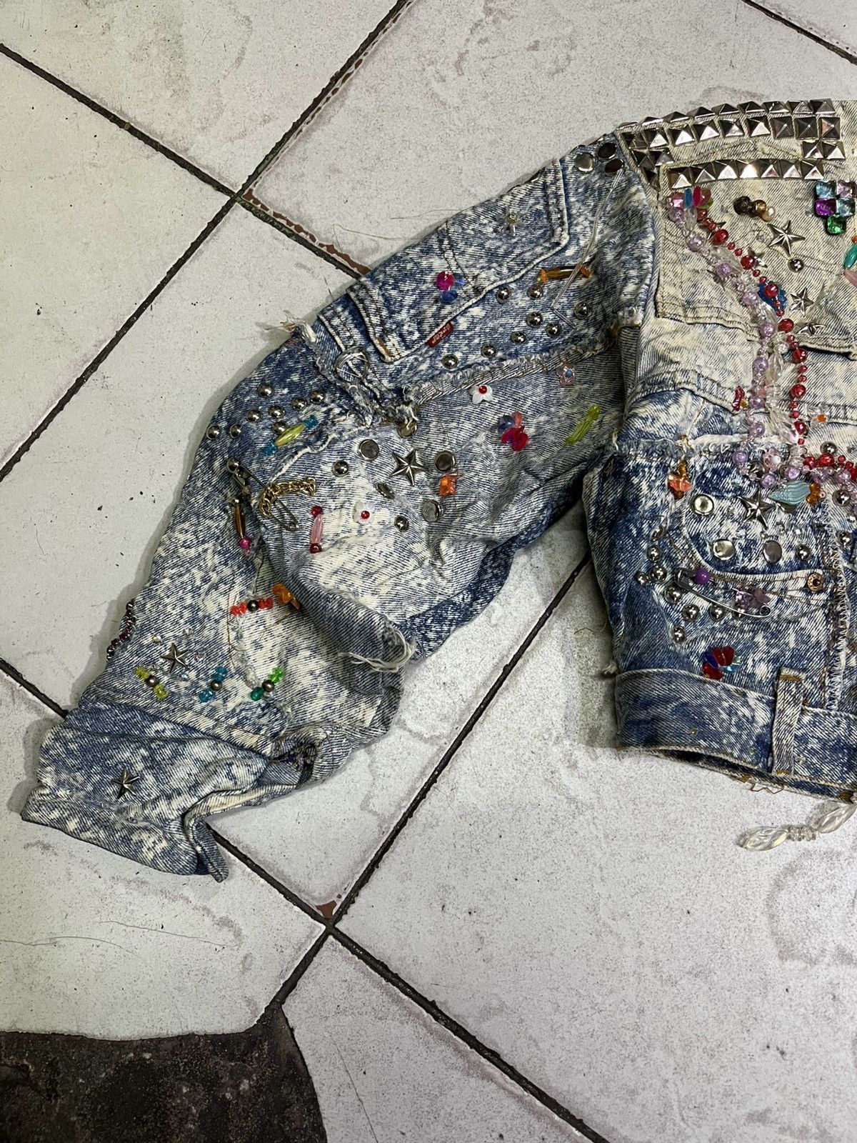 Levi's 🔥🔥🔥 Very Rare Levis Patchwork X Tony Alamo Denim Jacket Size US S / EU 44-46 / 1 - 3 Thumbnail