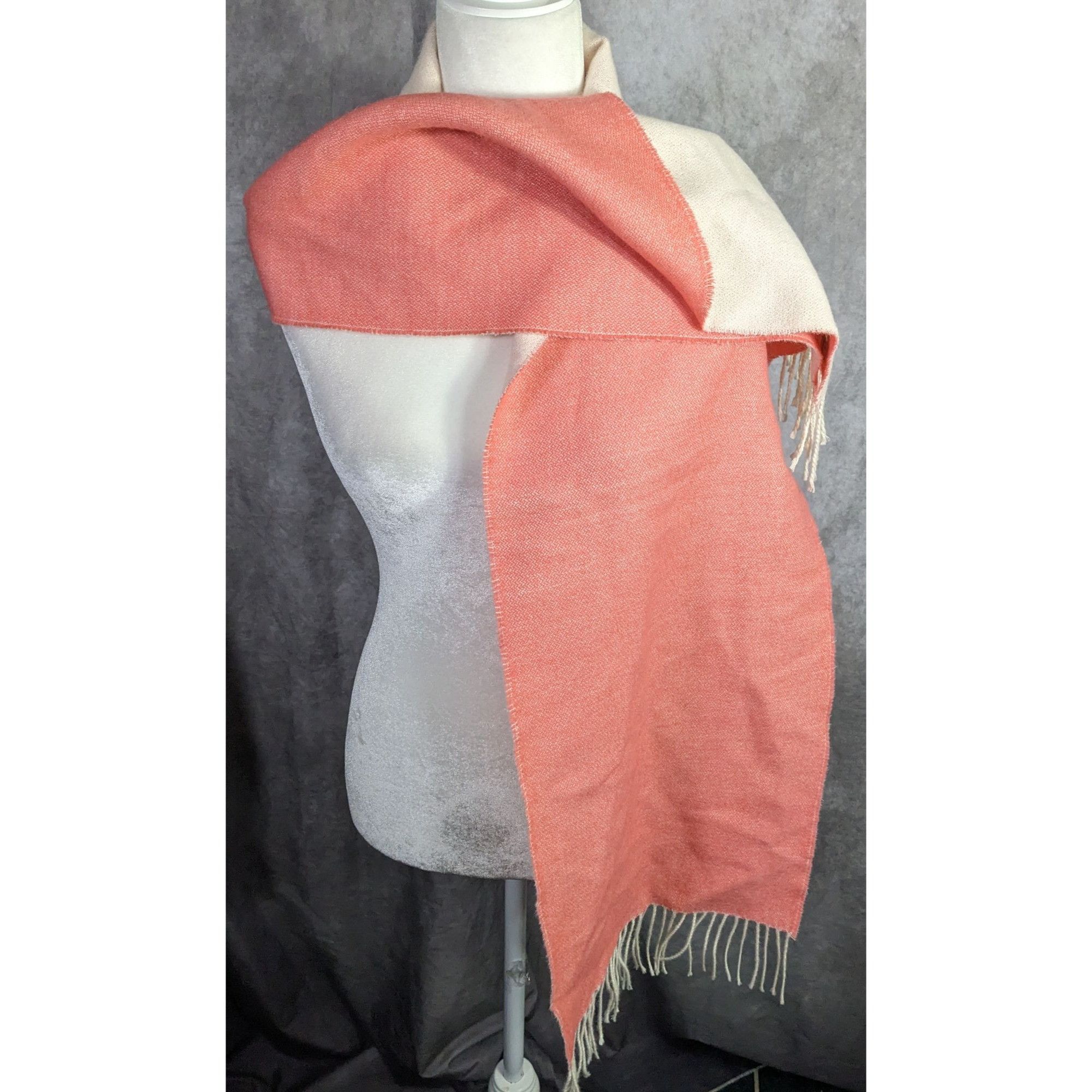 Other Simply Natural Designs Reversible Baby Alpaca Scarf Coral & Size ONE SIZE - 7 Thumbnail
