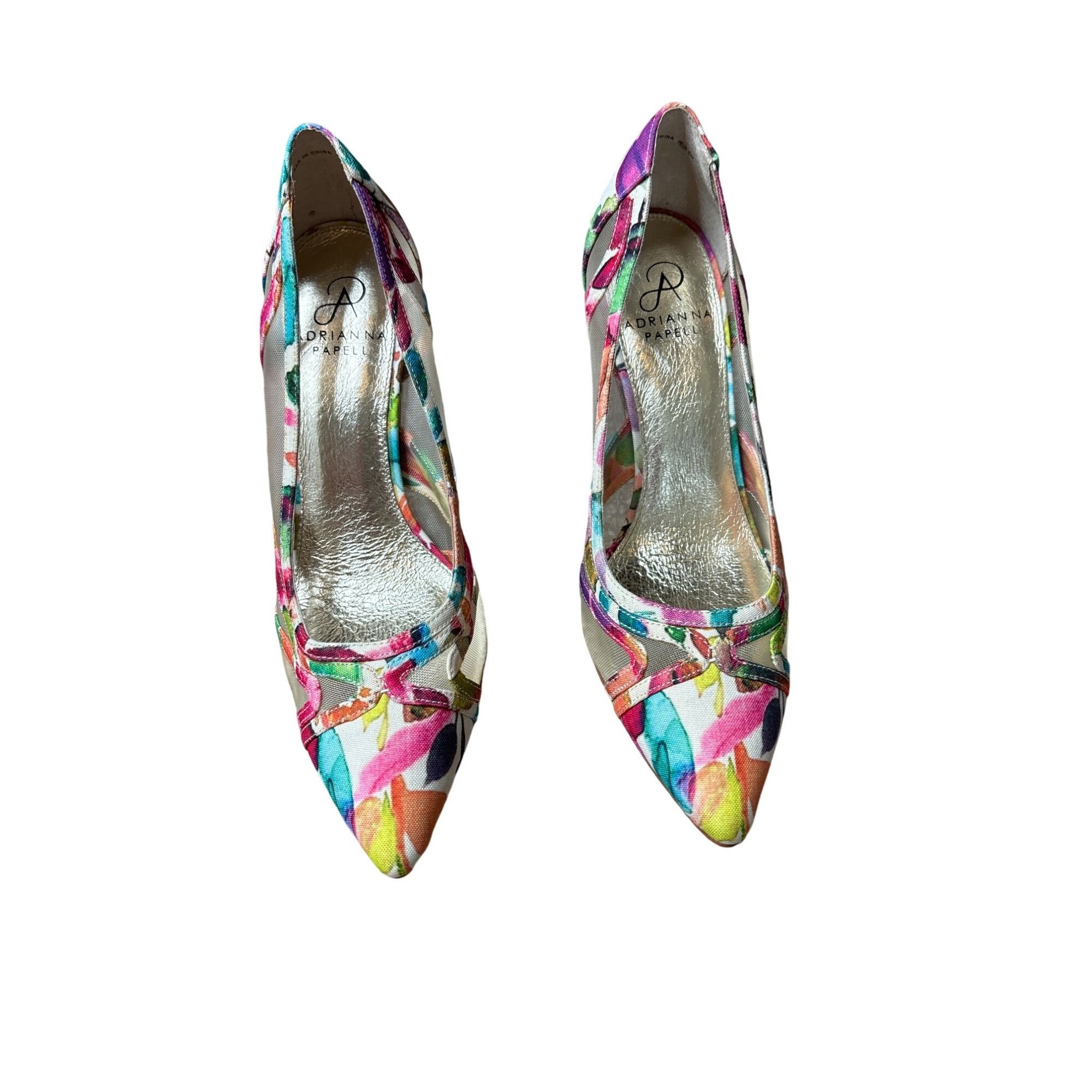 Adrianna Papell ADRIANNA PAPELL WOMEN'S AMAL WATERCOLOR FLORAL PUMPS Size US 7.5 / IT 37.5 - 2 Thumbnail