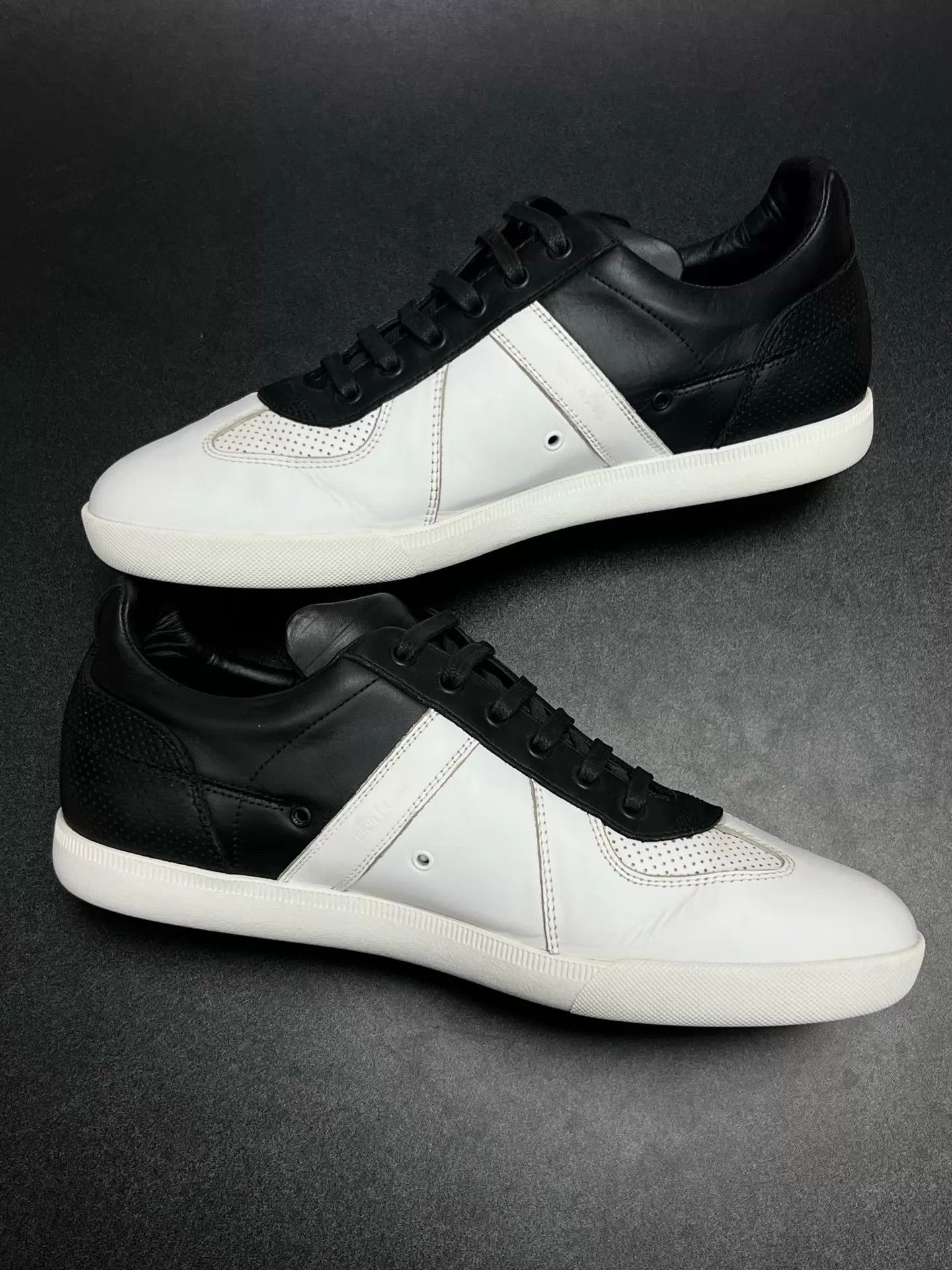 Dior DIOR B01 Black & White Leather German Trainer 42.5 Size US 9.5 / EU 42-43 - 6 Thumbnail