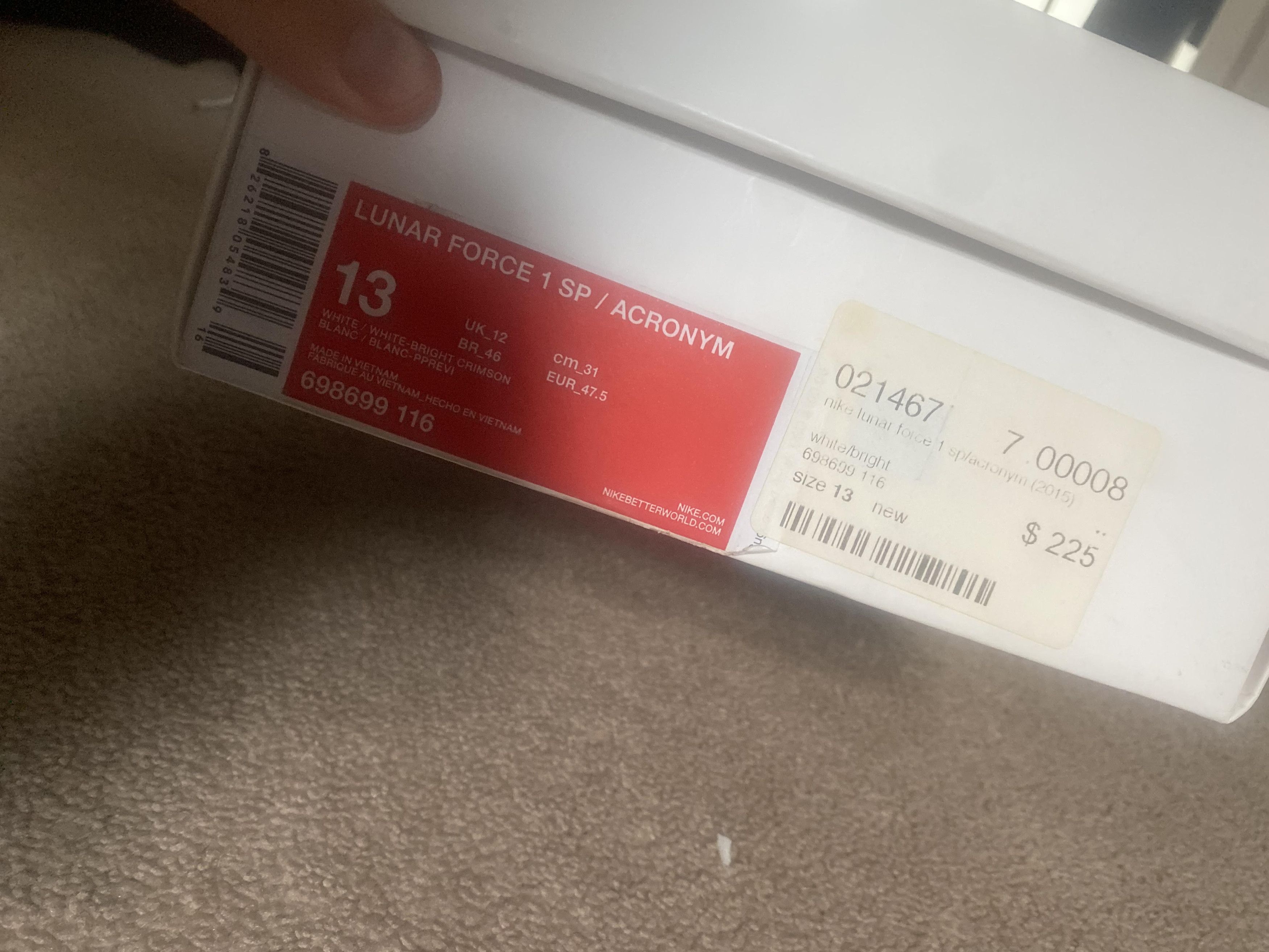 Acronym Lunar Force 1 SP/ Acronym Size US 12 / EU 45 - 9 Thumbnail