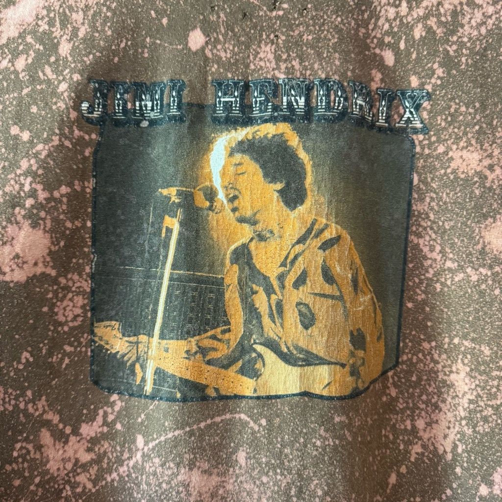 Vintage Vintage Jimi Hendrix distressed custom bleached graphic Tee Size US L / EU 52-54 / 3 - 3 Thumbnail
