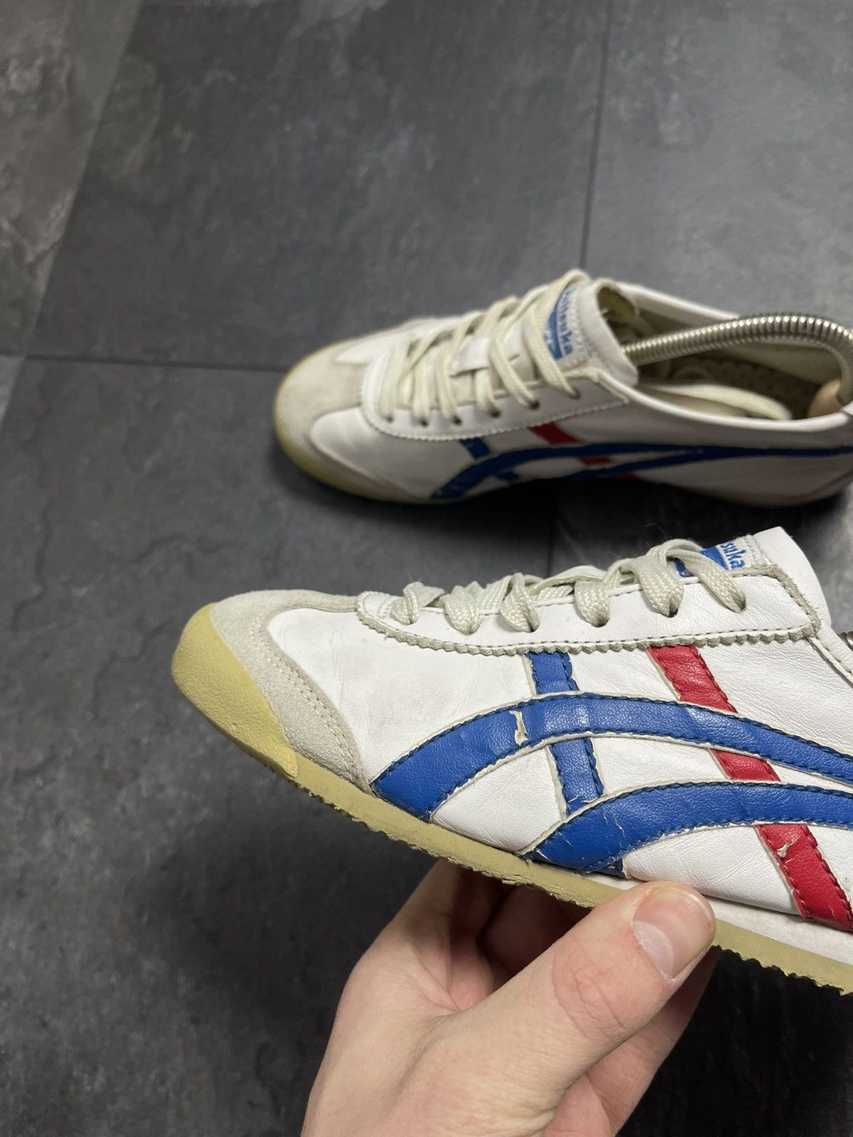 Asics × Onitsuka Tiger × Vintage VINTAGE ASICS TIGER ONITSUKA LEATHER CLASSIC SNEAKERS 90s Size US 5 / EU 37 - 9 Thumbnail