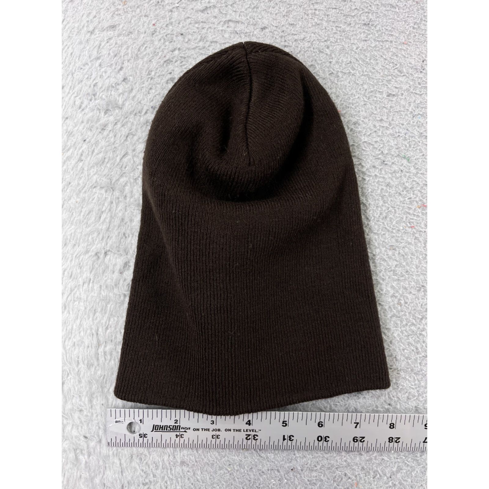 Vintage Brown Knit Beanie Toque Unisex Adult One Size Lightweight Casual Ski Hat Size ONE SIZE - 2 Thumbnail