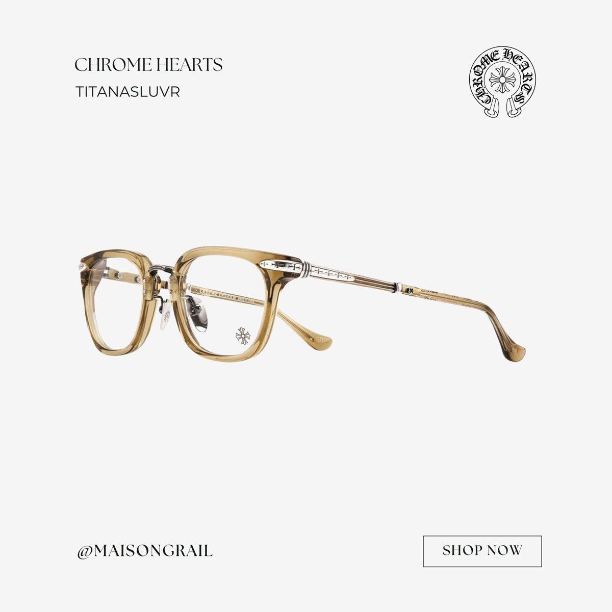 Chrome Hearts CHROME HEARTS TITANASLUVR EYEGLASSES Size ONE SIZE - 1 Thumbnail