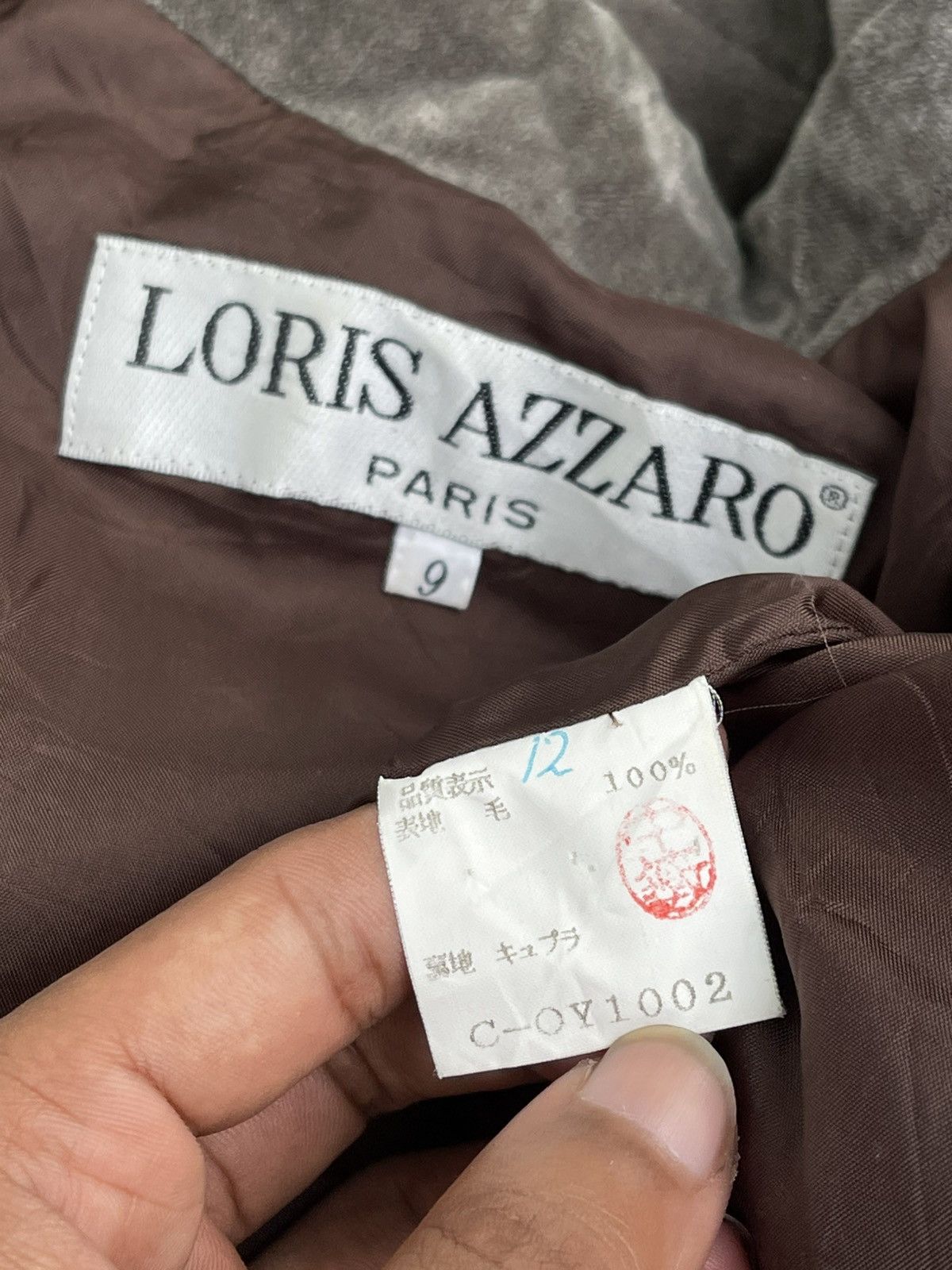 Beauty Beast × Japanese Brand 🔥Vintage Loris Azzaro Paris Overcoat Size L / US 10 / IT 46 - 15 Thumbnail