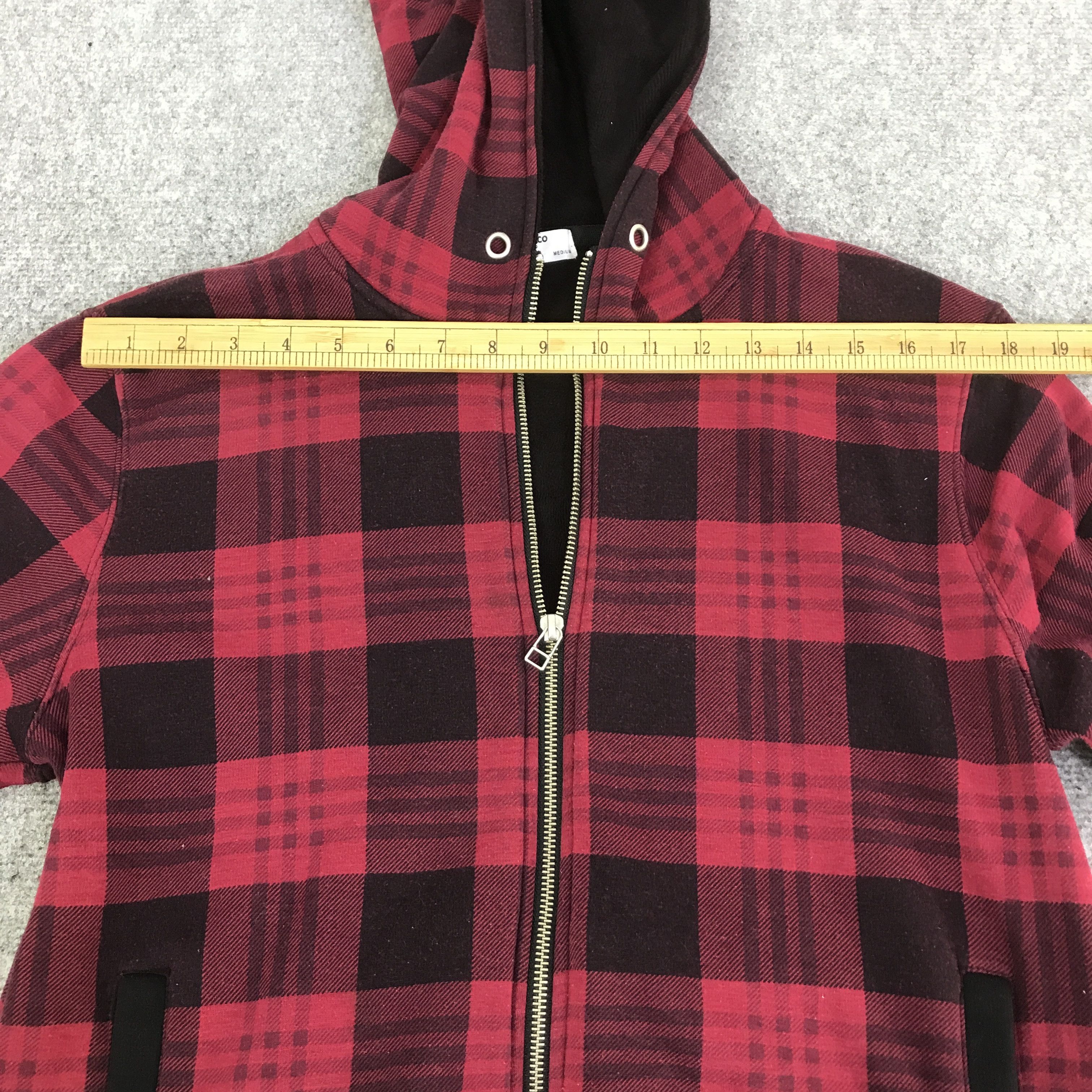 Japanese Brand MOCO MOCO Japanese Tartan hoodie Jacket K115B13 Size US M / EU 48-50 / 2 - 5 Thumbnail