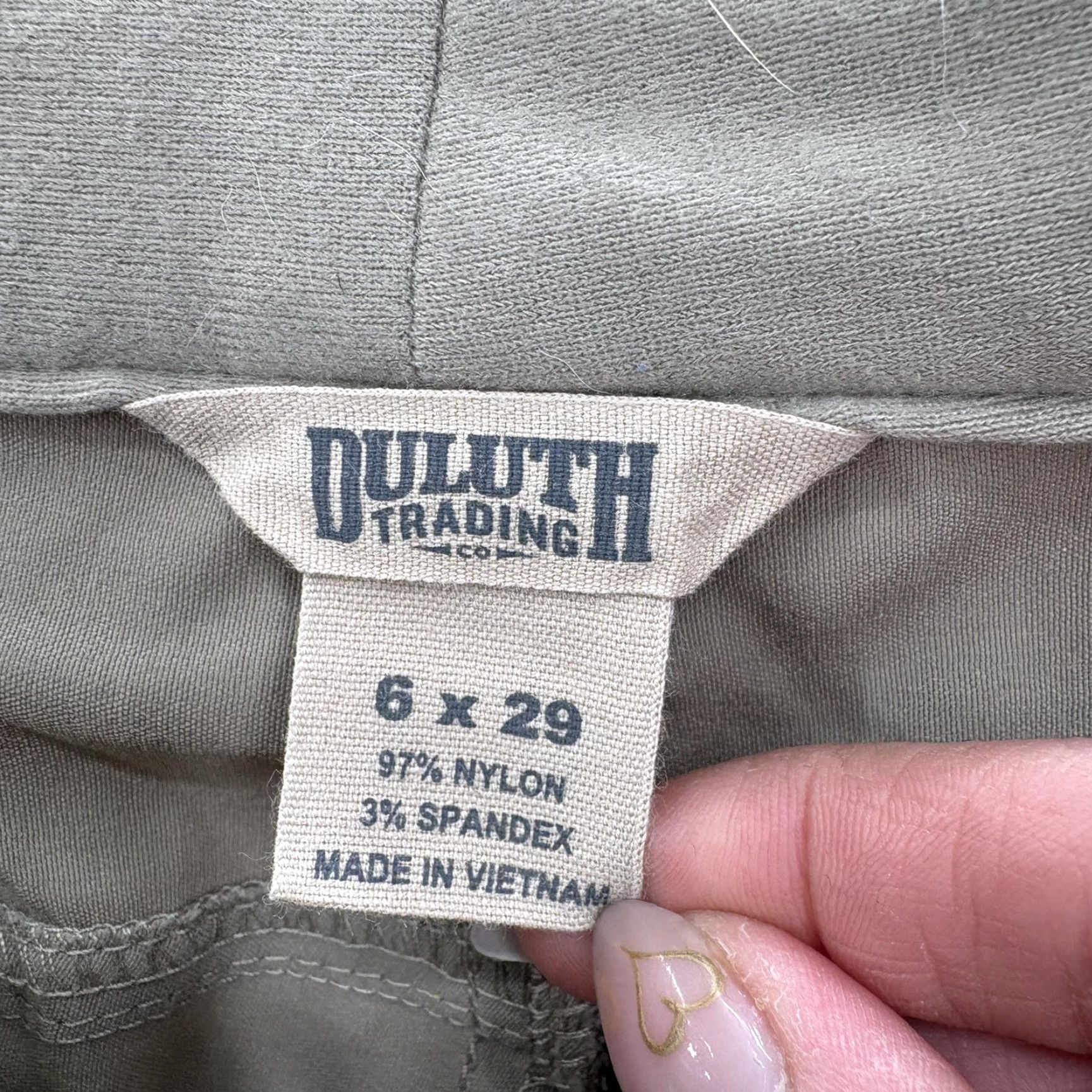 Duluth Trading Company Duluth Pants Womens 6x29 Beige Stretch Convertible Bootcut Flex Dry on the Fly Size 28" / US 6 / IT 42 - 4 Thumbnail