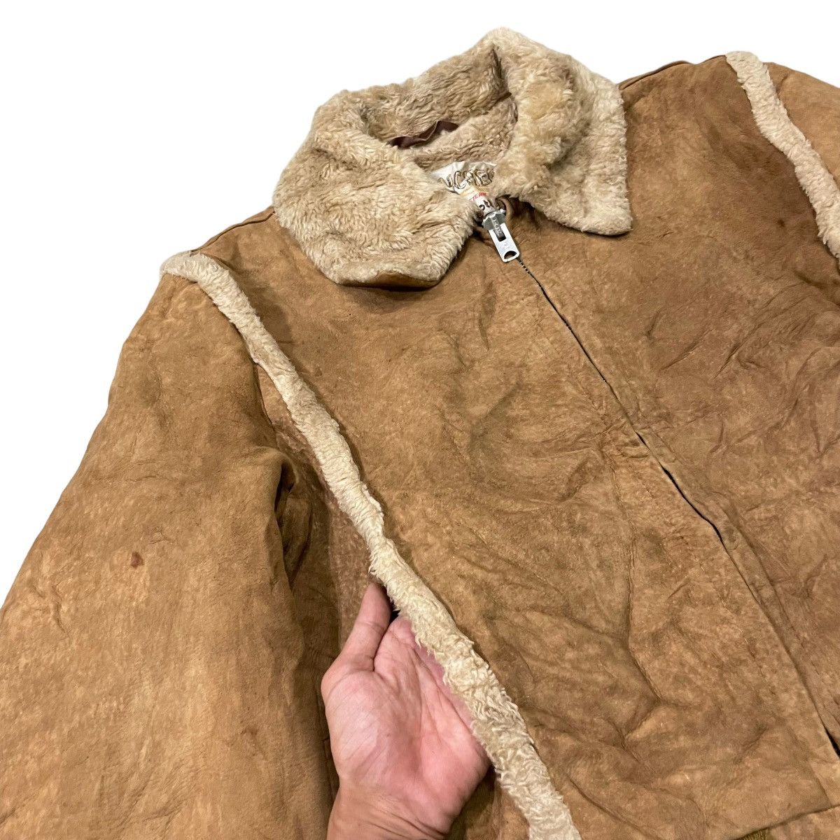 Schott Vintage Rancher By Schott N.Y.C Suede Leather Jacket Size US M / EU 48-50 / 2 - 8 Thumbnail