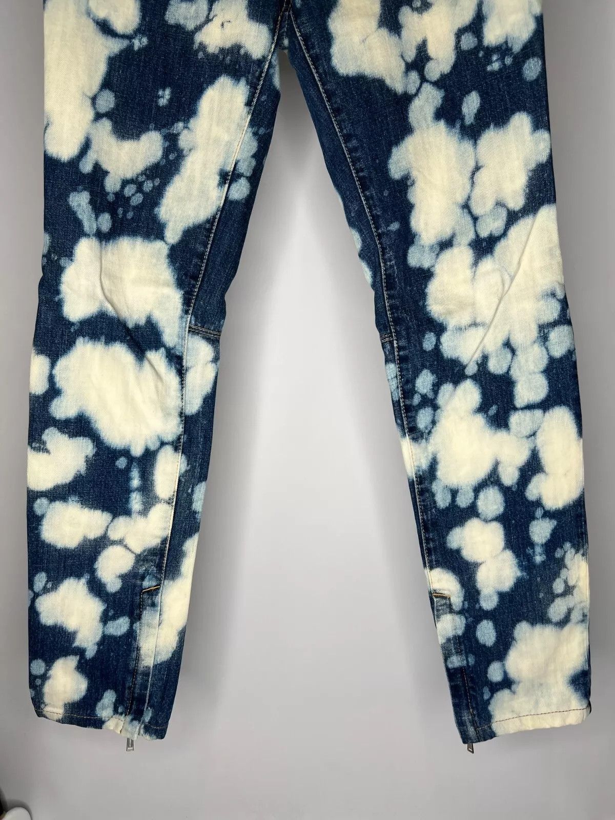 Dsquared2 DSQUARED2 Women's Jeans Blue Tie Dye Distressed Denim Pants Size 30" / US 8 / IT 44 - 3 Thumbnail