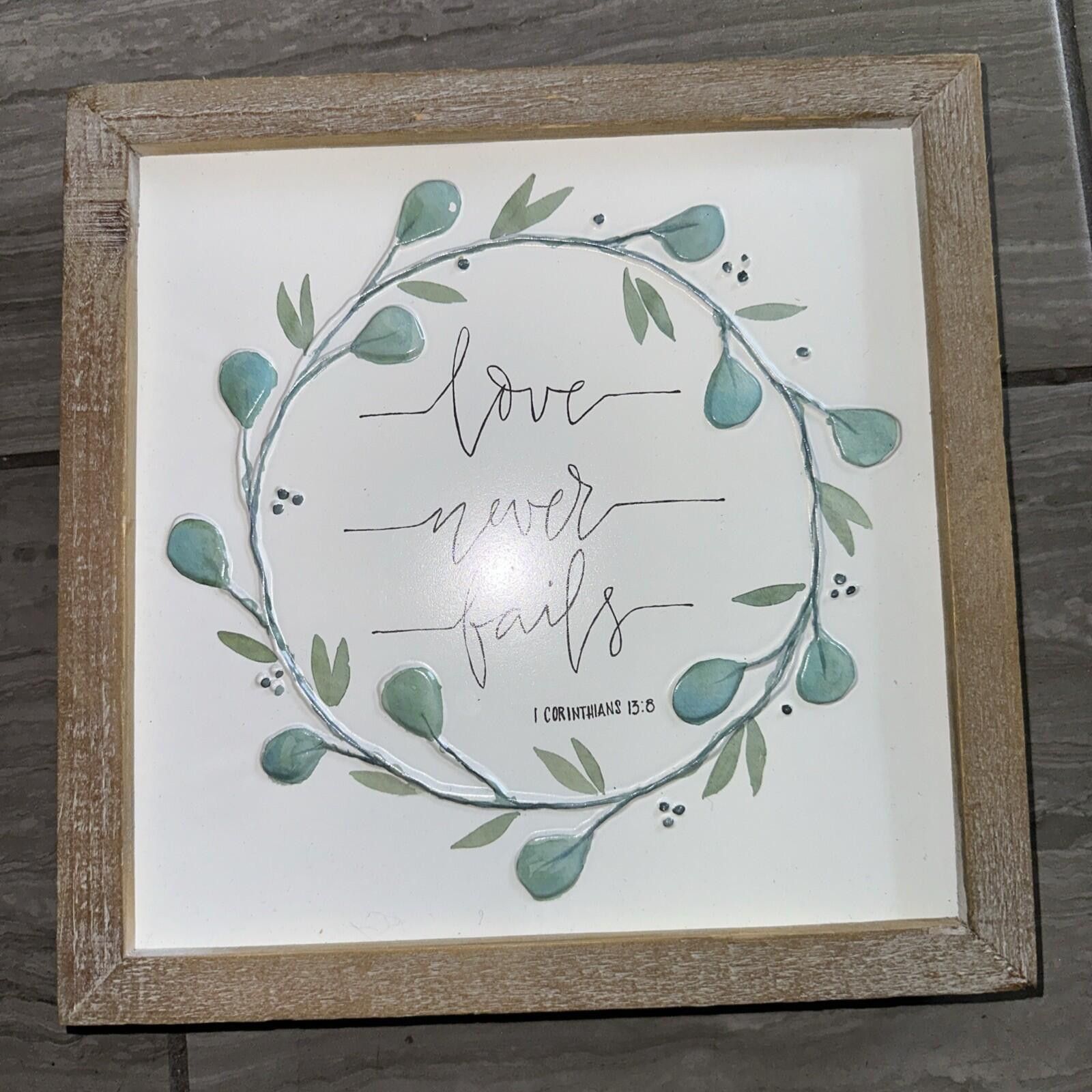 Other Hobby Lobby Love Never Fails 1 Corinthians Wall Table Decor Size ONE SIZE - 1 Thumbnail