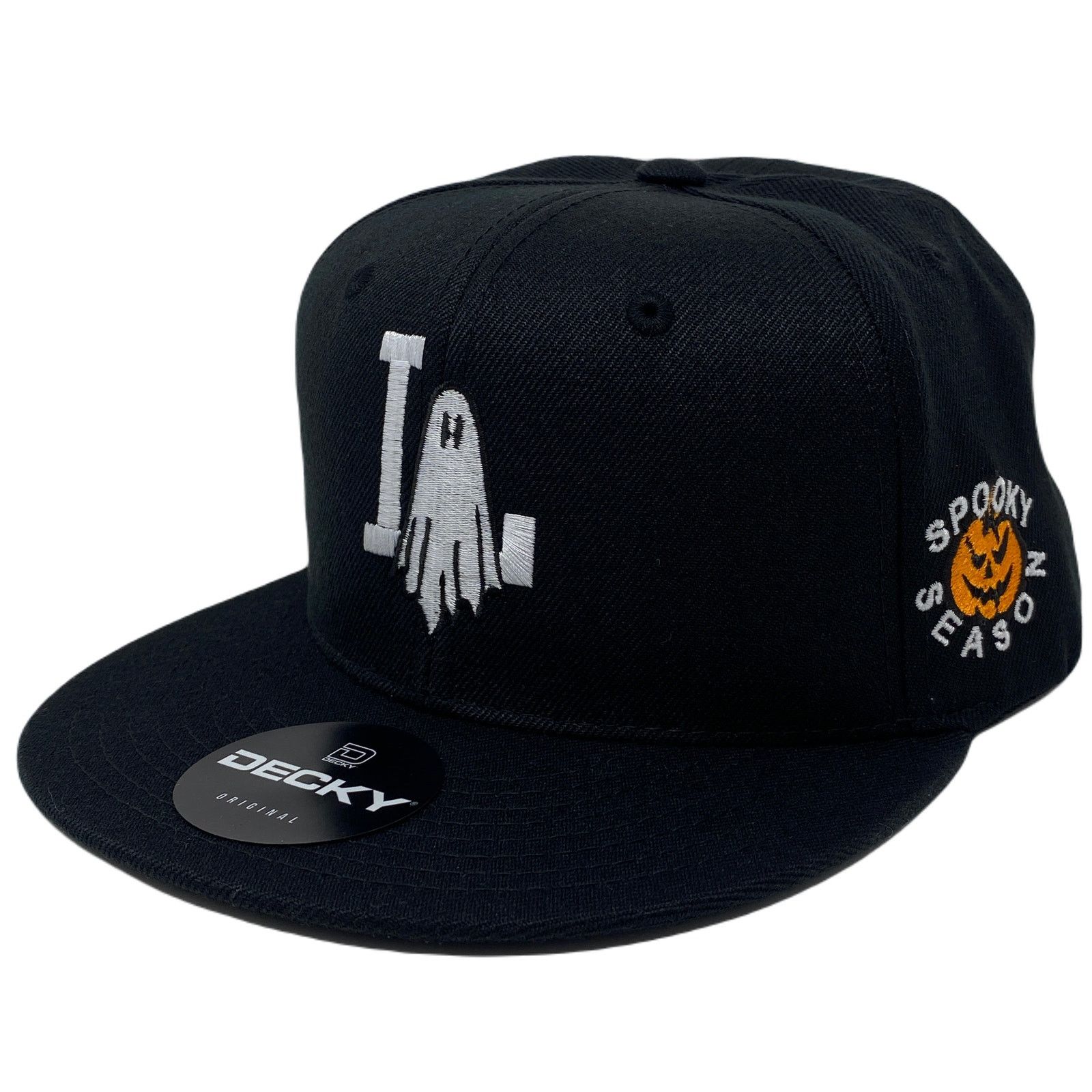 Other Los Angeles LA Ghost Halloween Snapback Hat All Black Size ONE SIZE - 3 Thumbnail