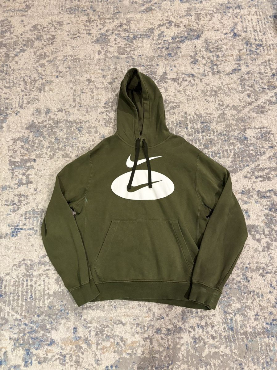 Nike Nike Olive Green double swoosh box fit hoodie Size US M / EU 48-50 / 2 - 1 Thumbnail