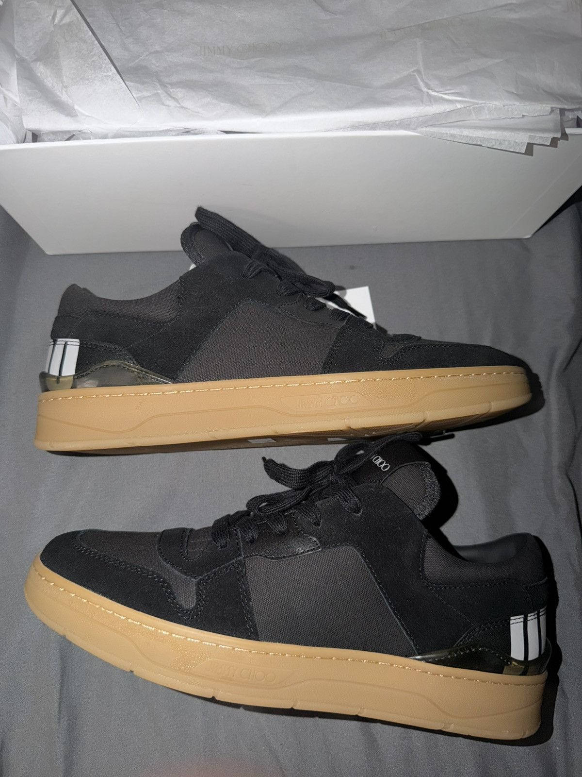 Jimmy Choo Jimmy Choo Florent Black and Honey Sneakers Size 8M Size US 8 / EU 41 - 1 Thumbnail