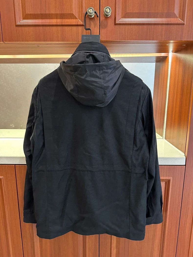 Loro Piana LORO PIANA Black trench coat Size US L / EU 52-54 / 3 - 3 Thumbnail