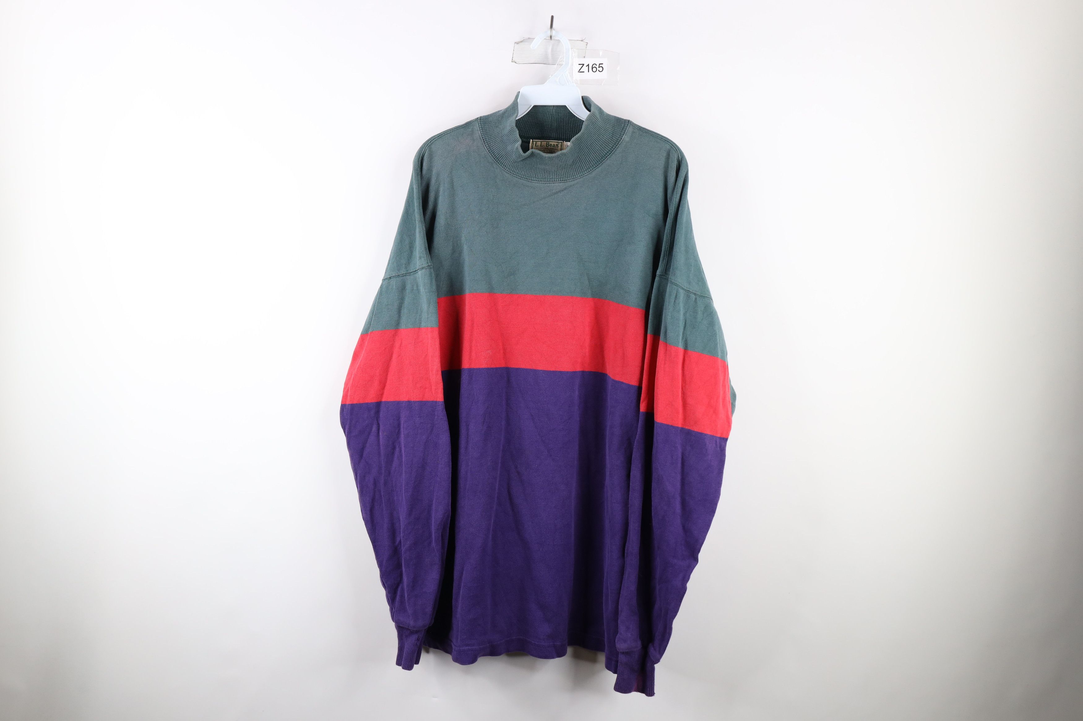 L.L. Bean × Vintage Vintage 90s LL Bean Heavyweight T-Shirt Striped USA Size US XXL / EU 58 / 5 - 1 Thumbnail