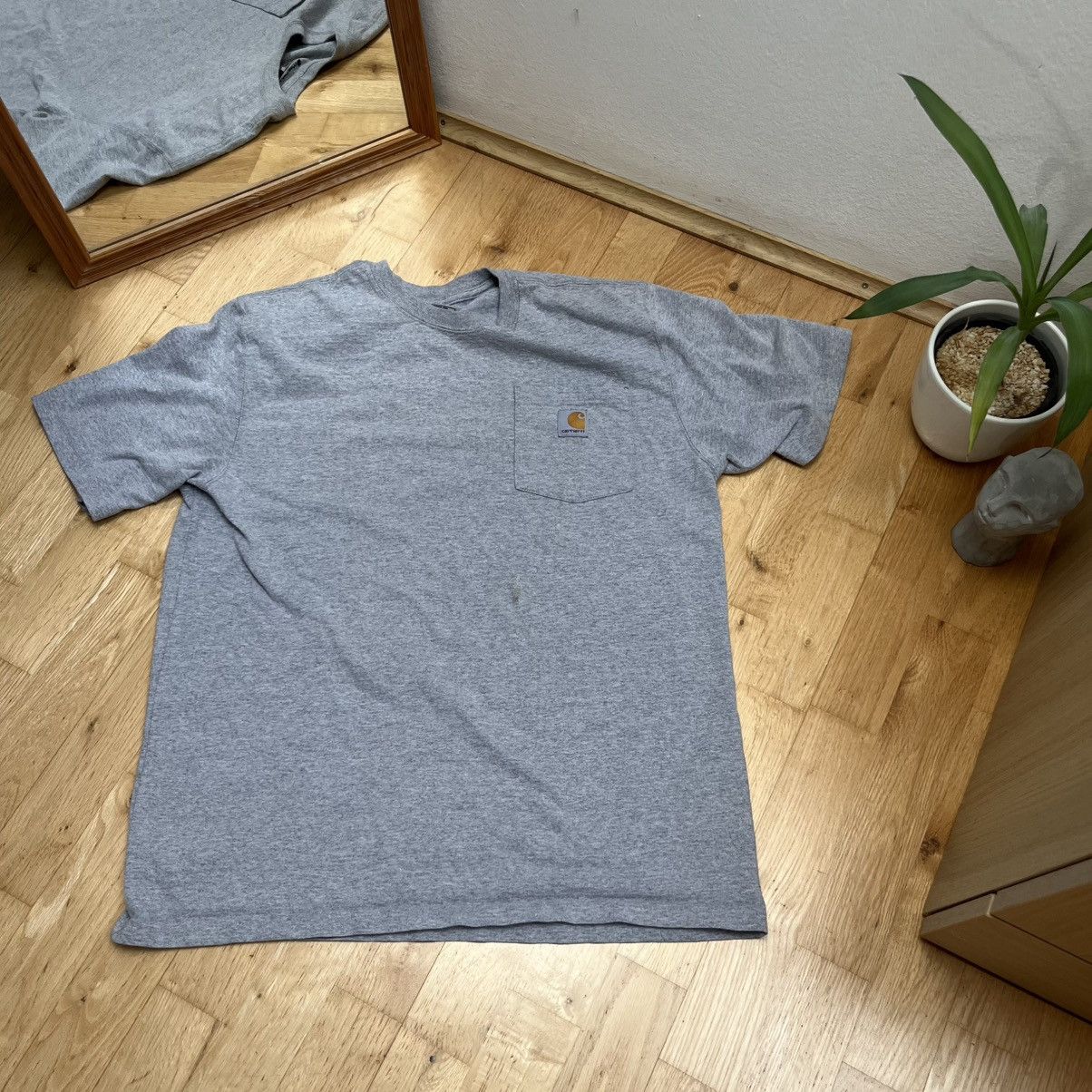 Carhartt Carhartt Workwear Pocket Tee - Heather Gray (Size M) Size US M / EU 48-50 / 2 - 2 Thumbnail