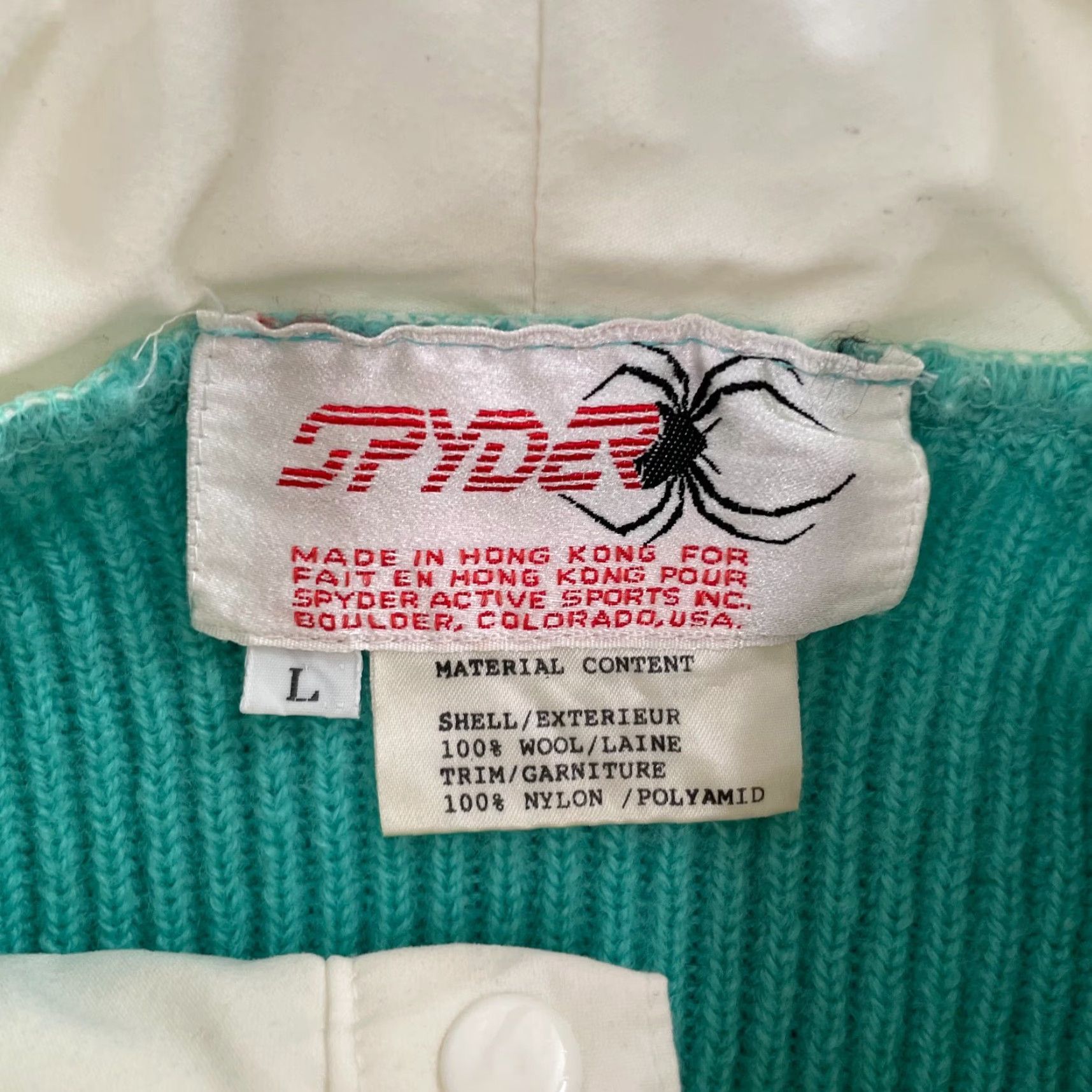Spyder VINTAGE Spyder Women's Pullover Sweater Large Blue Wool Knitted Logo Casual Outdoor Size L / US 10 / IT 46 - 6 Thumbnail