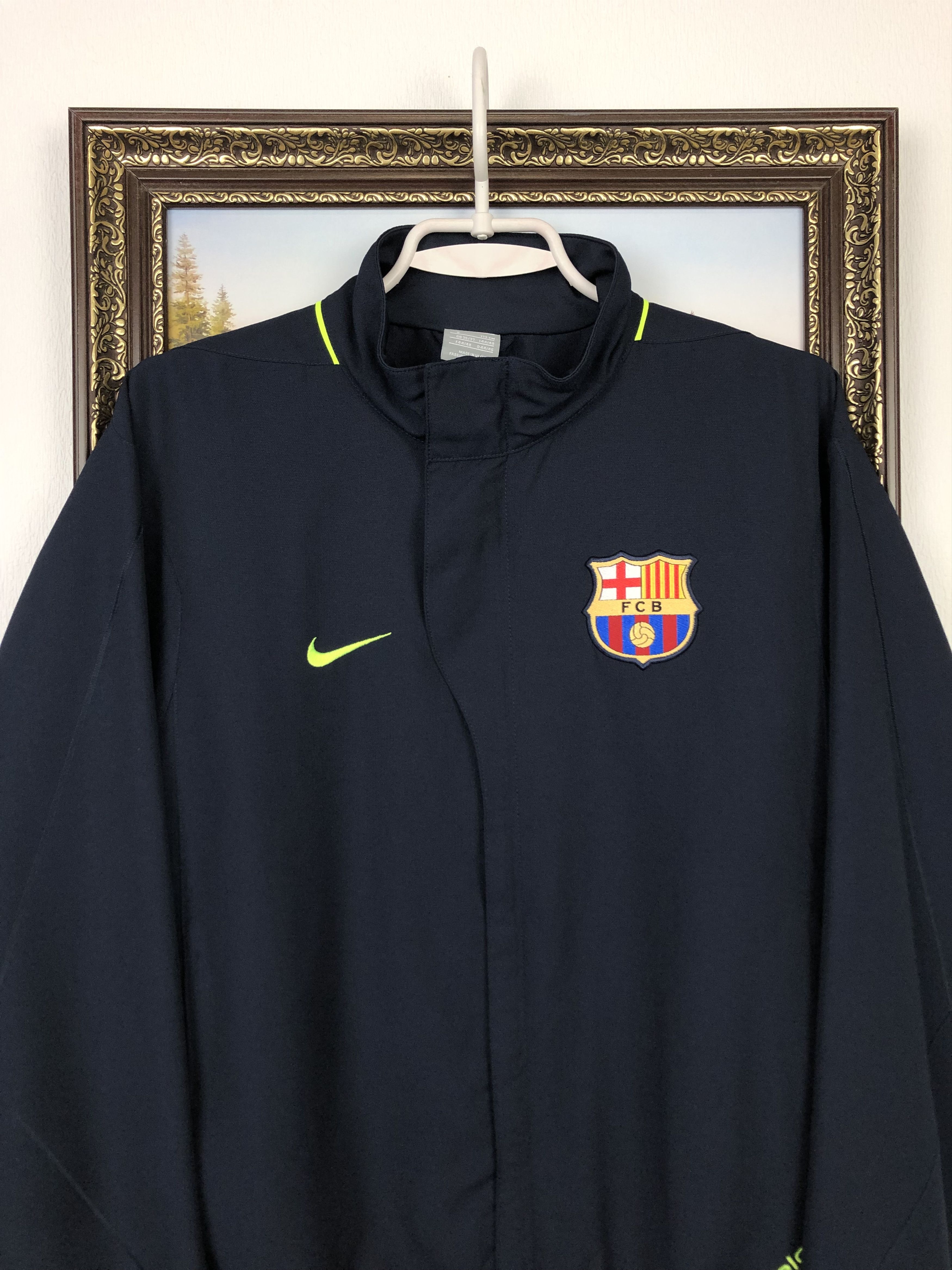 Nike Vintage Nike FC Barcelona Football Jacket Soccer Track Top Size US S / EU 44-46 / 1 - 2 Thumbnail