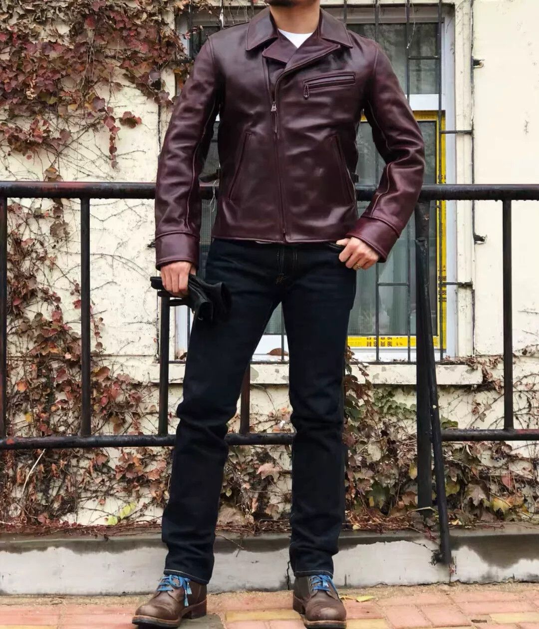 Aero Leathers Aero Leathers Motorcycle Jacket in Burgundy Size US S / EU 44-46 / 1 - 1 Thumbnail