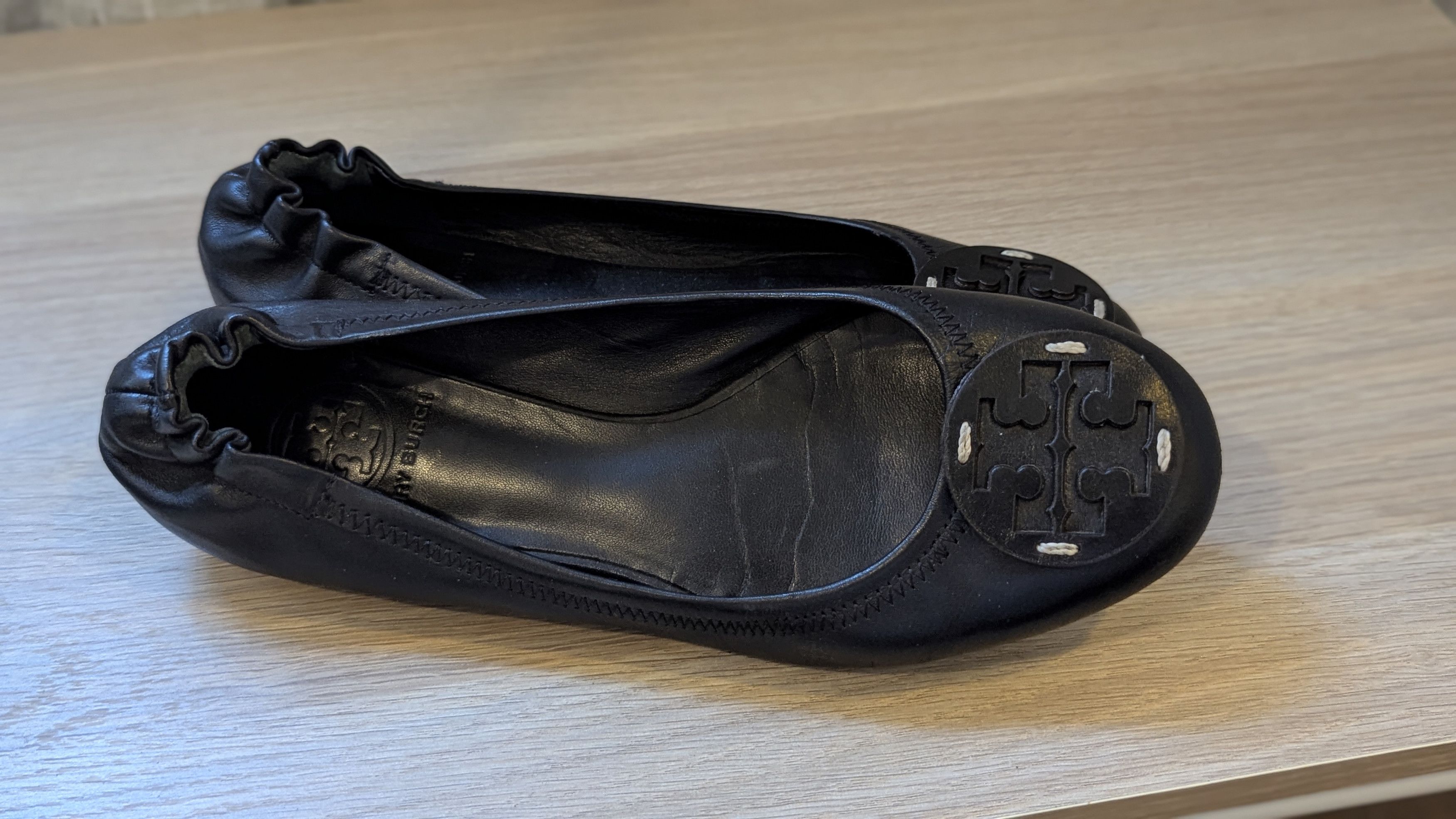 Tory Burch Black leather ballerina Size US 7 / IT 37 - 2 Thumbnail