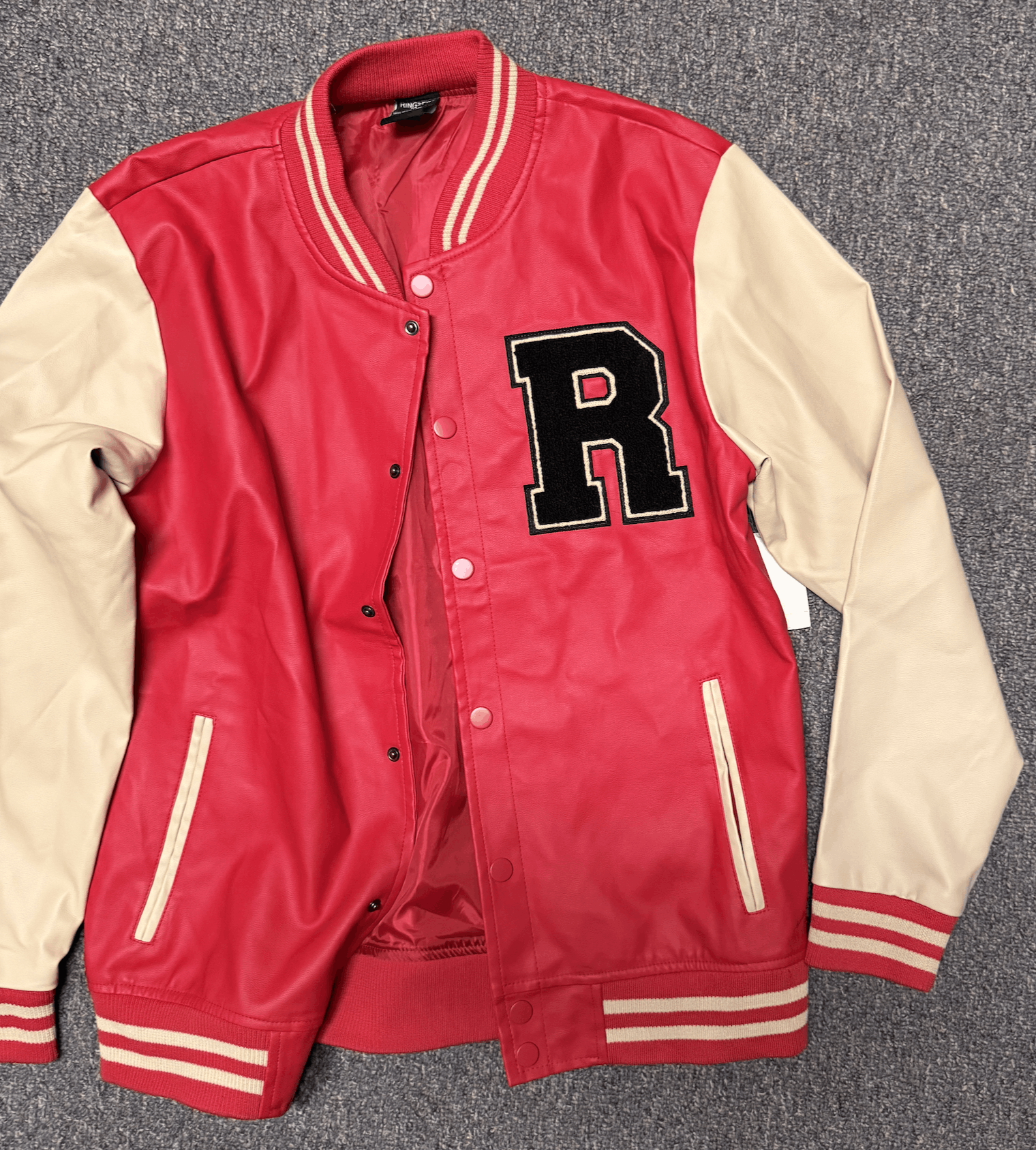 Vintage Vintage Red Letterman Varsity Jacket Size US M / EU 48-50 / 2 - 2 Thumbnail
