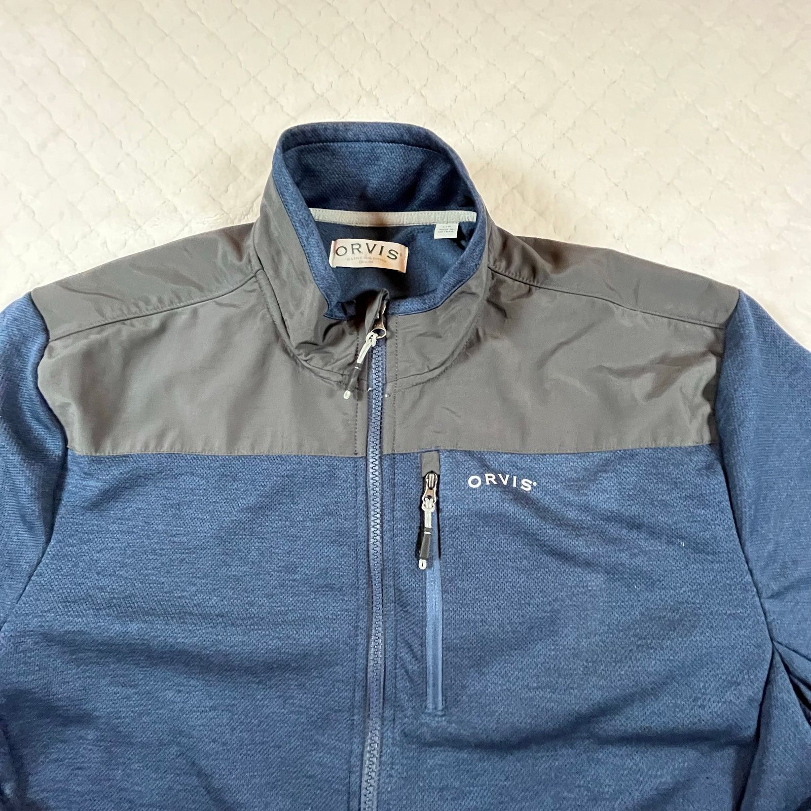 Orvis Orvis bonded mesh fleece full zip jacket Blue Men’s Sz L Size US L / EU 52-54 / 3 - 5 Thumbnail