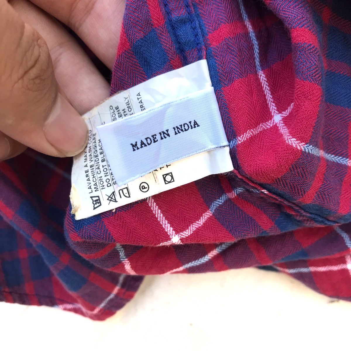 Aspesi × Flannel × Vintage Vintage aspesi alberto Aspesi Italy flannel Madrass Shirt Size US S / EU 44-46 / 1 - 7 Thumbnail