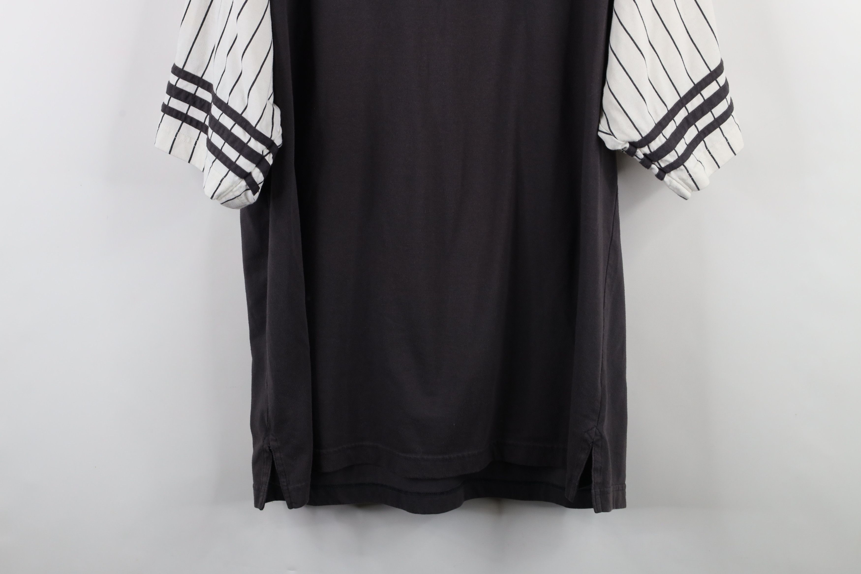 Harley Davidson × Vintage Vintage 90s Y2K Harley Davidson Baseball Henley T-Shirt Gray Size US XXL / EU 58 / 5 - 14 Thumbnail