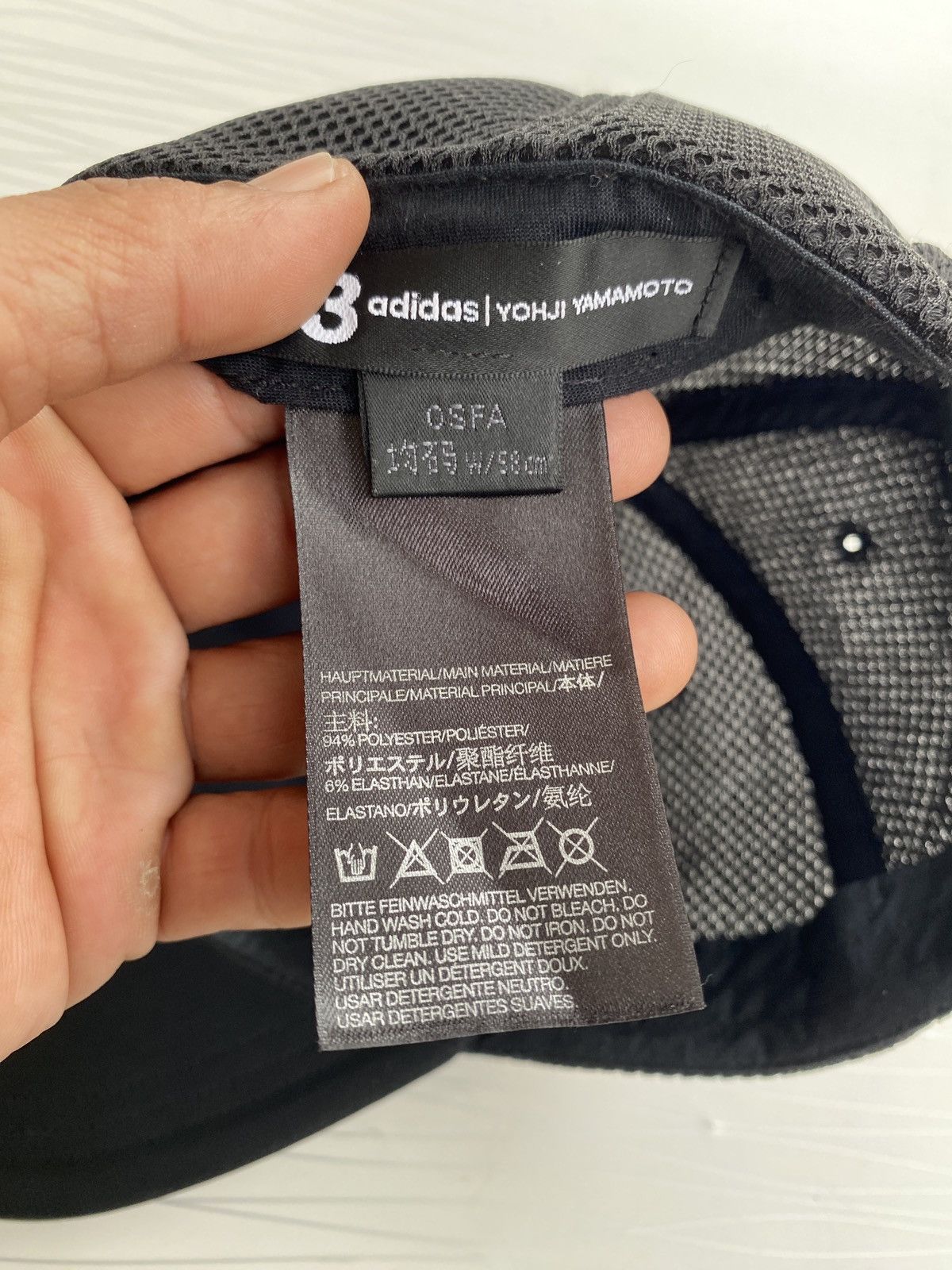 Yohji Yamamoto Y3 x Yohji x Adidas Cap Size ONE SIZE - 8 Thumbnail