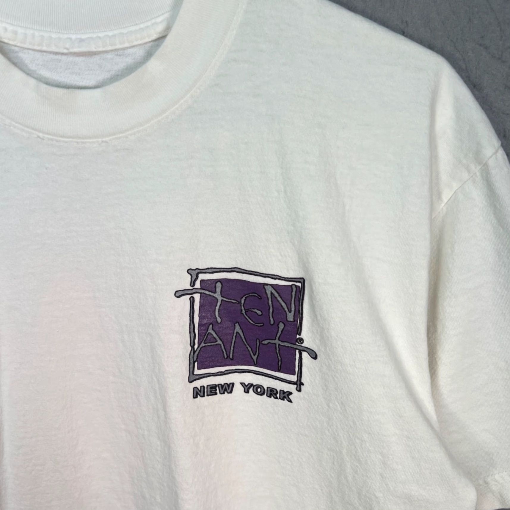 Vintage Tenant Mens White Graphic Tee T Shirt Cotton Size M Size US M / EU 48-50 / 2 - 4 Thumbnail