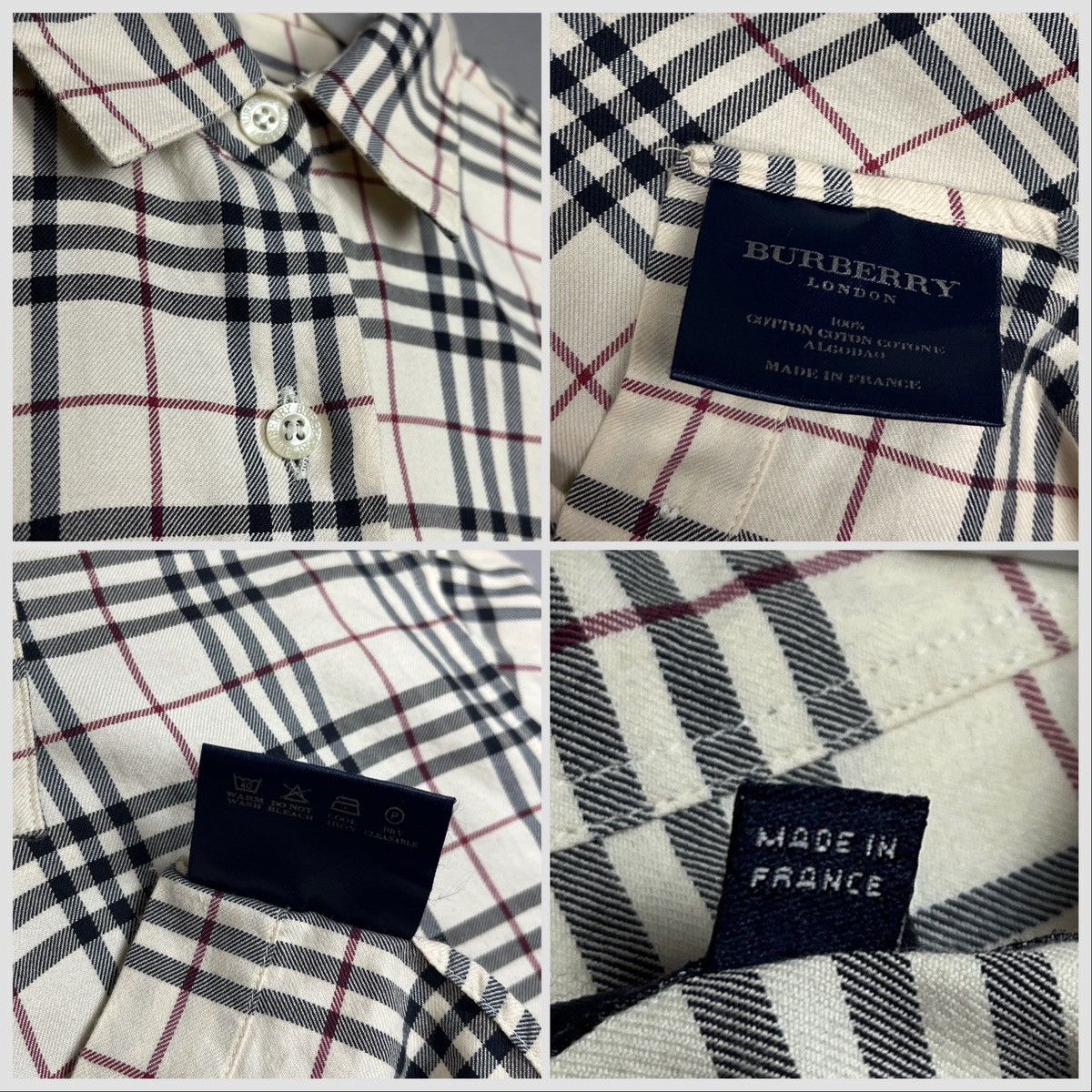 Burberry × Designer BURBERRY Y2K Nova Check Shirt Size M / US 6-8 / IT 42-44 - 3 Thumbnail