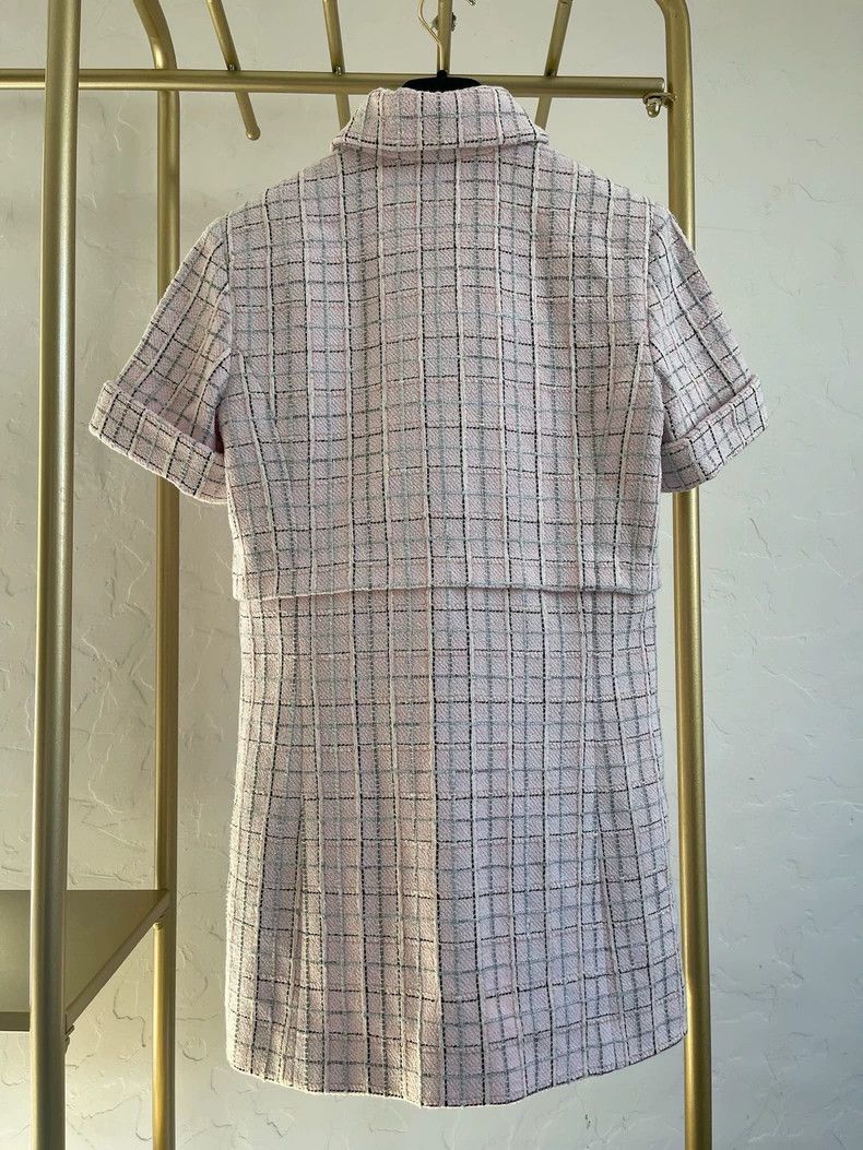 Chanel Chanel 25c pink woven dress jacket Size XS / US 0-2 / IT 36-38 - 2 Thumbnail