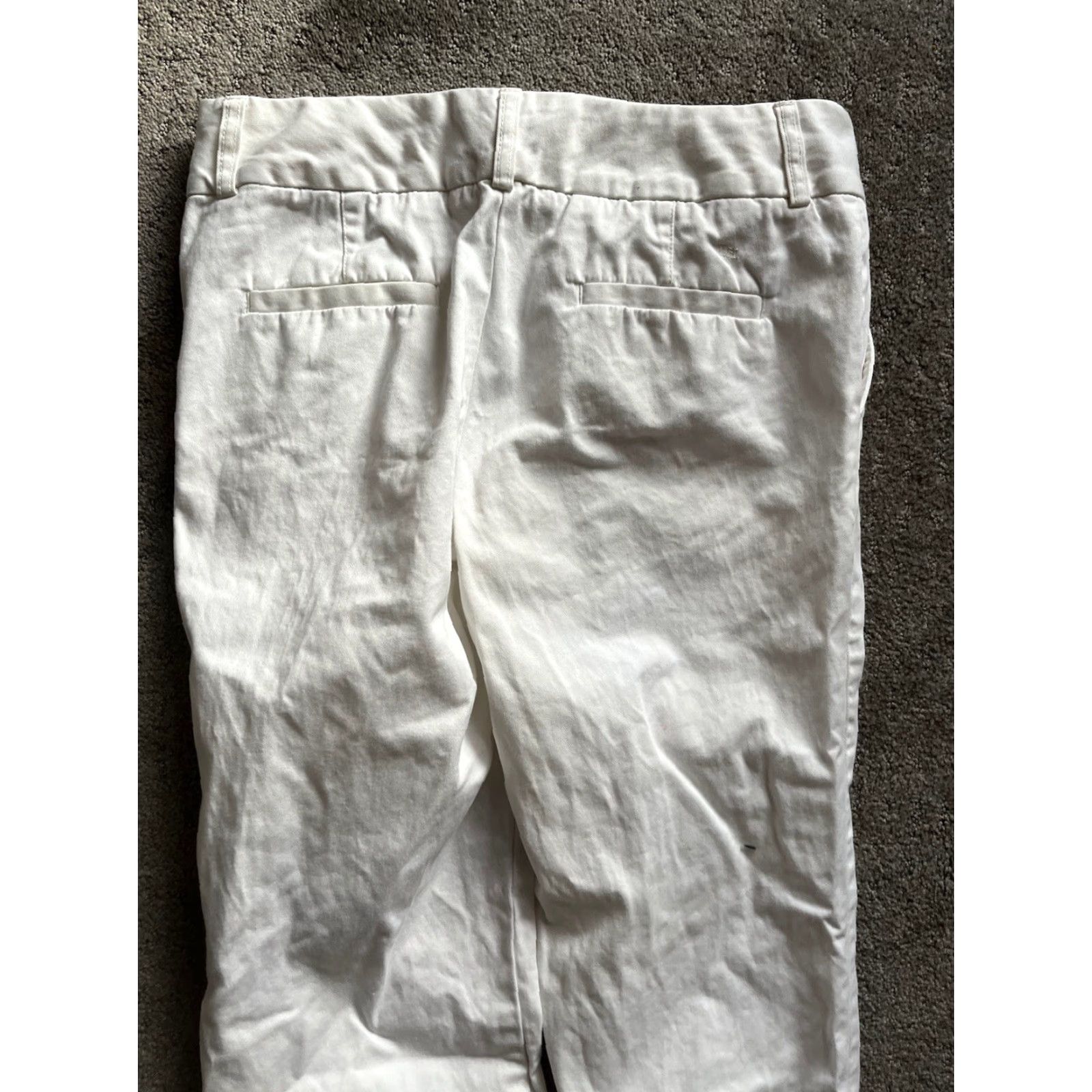 Tommy Hilfiger Tommy Hilfiger Women's Cropped Pants Size 6 White Mid Rise Casual Tapered Beach Bohemian Size 28" / US 6 / IT 42 - 4 Thumbnail