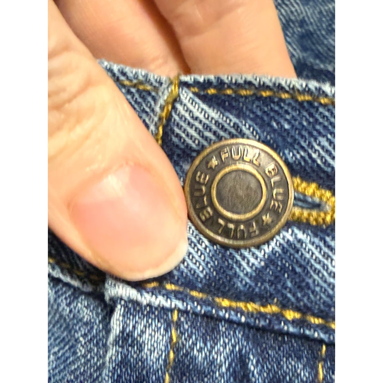 Denime Full Blue Jeans Men Denim Carpenter Mid Rise Straight 5-Pocket Pockets Size 34 Blue Denim Jeans Mens Regular Rise Straight Inseam 28 in Leather? Size US 34 / EU 50 - 4 Thumbnail