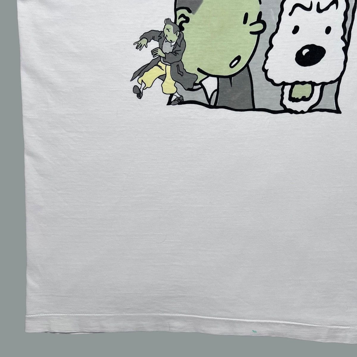 Vintage Vintage 1990s The Adventures Of Tin Tin & Friends Comic Tee Size US XL / EU 56 / 4 - 11 Thumbnail