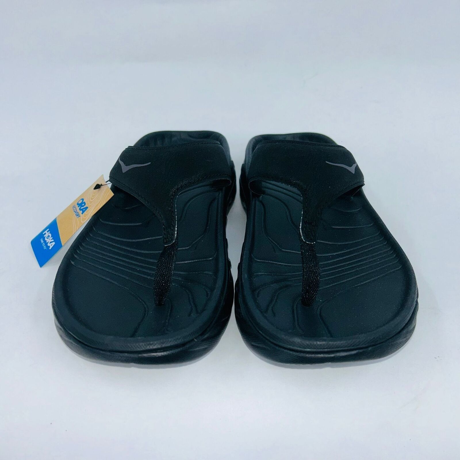 Hoka HOKA ONE UNISEX "BLACK GRAY" ORA RECOVERY SANDALS SIZE 7B Size US 7 / IT 37 - 2 Thumbnail